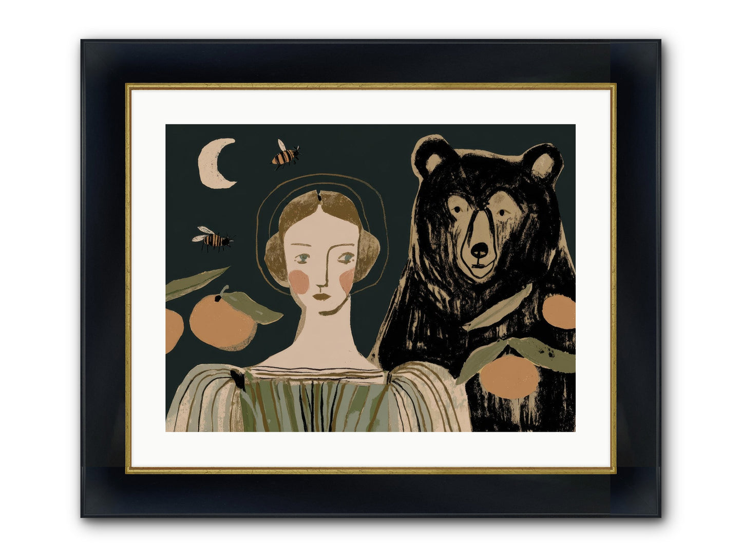 The Warmth Of Memory Framed Print - Wide Black w/Gold 24x18