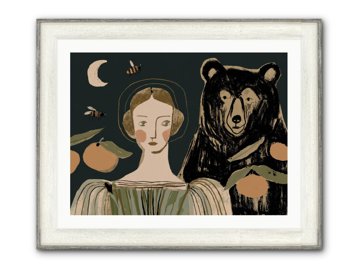 The Warmth Of Memory Framed Print - Driftwood White 32x24