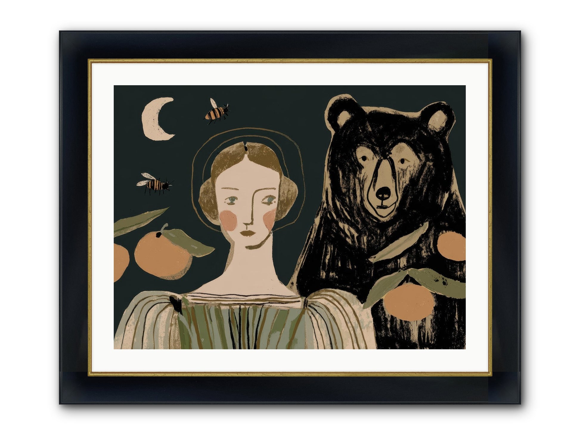 The Warmth Of Memory Framed Print - Wide Black w/Gold 32x24