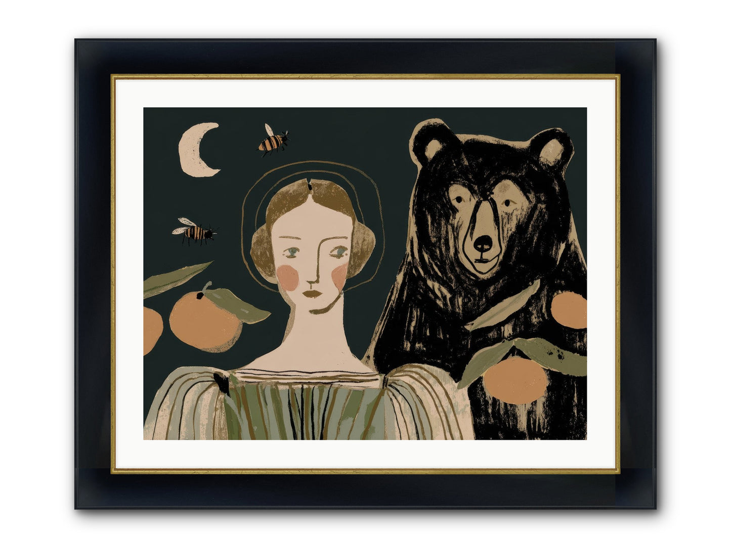 The Warmth Of Memory Framed Print - Wide Black w/Gold 32x24