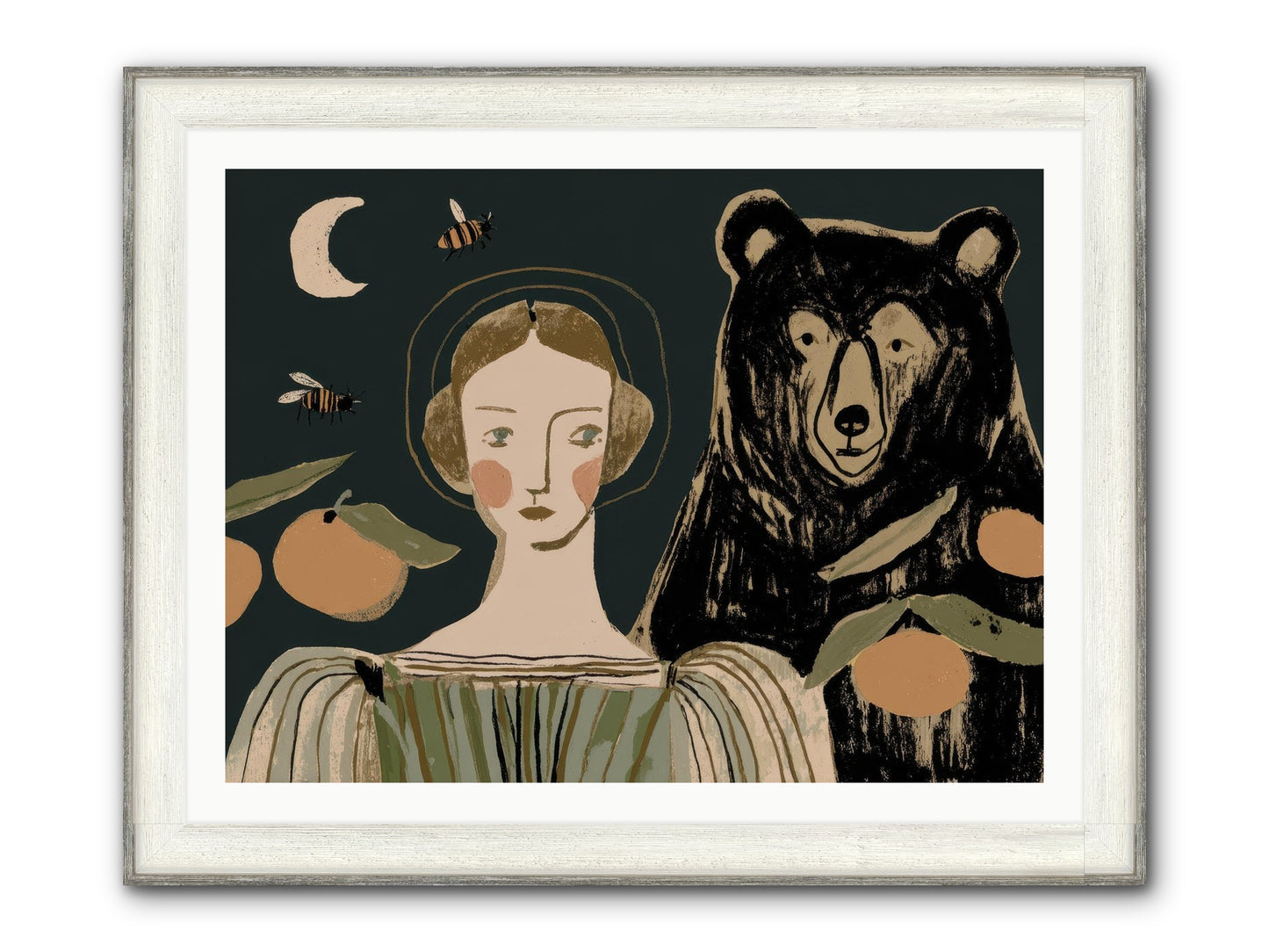 The Warmth Of Memory Framed Print - Driftwood White 40x30