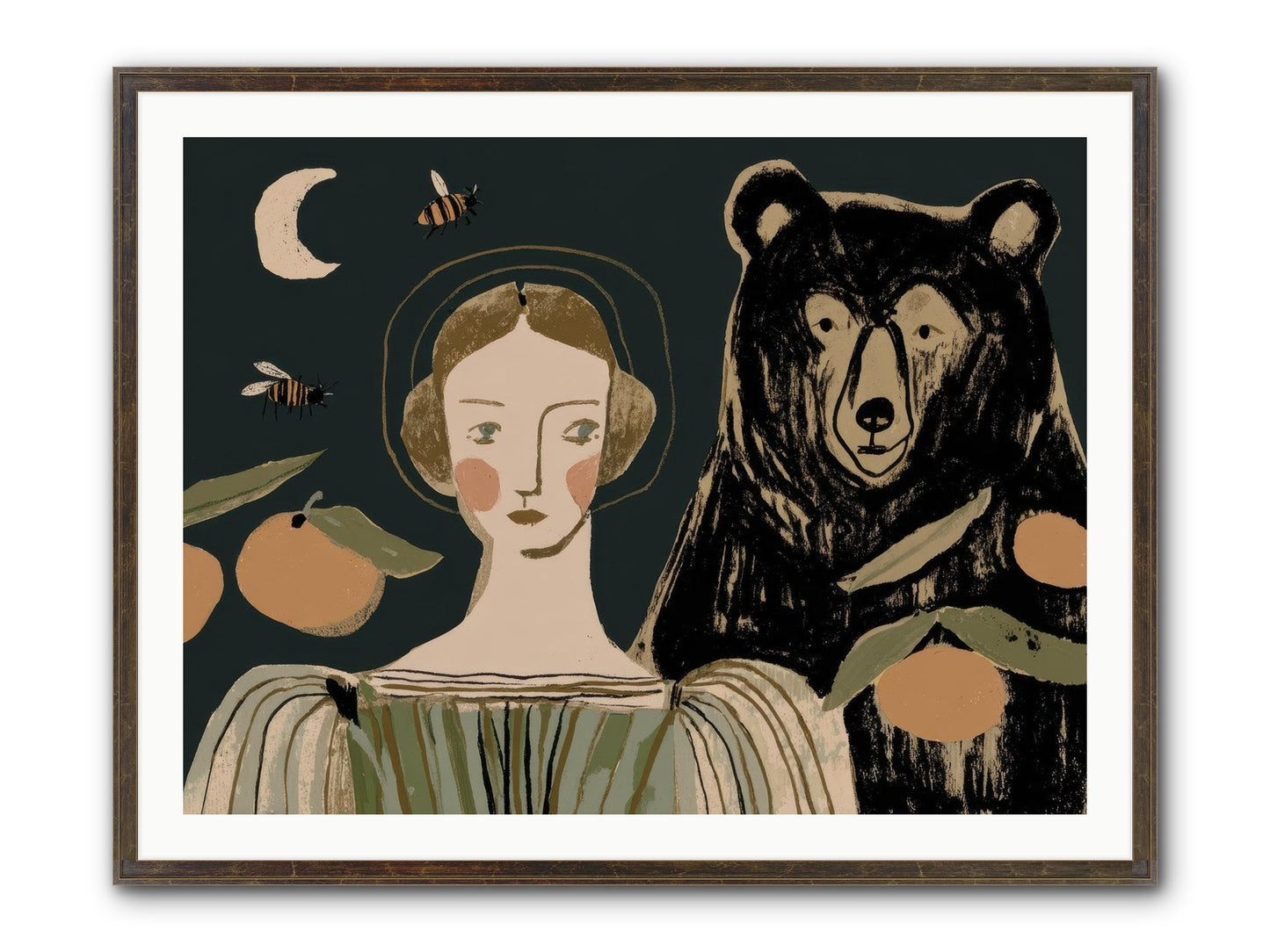 The Warmth Of Memory Framed Print - Slimwoods Black/Gold 40x30
