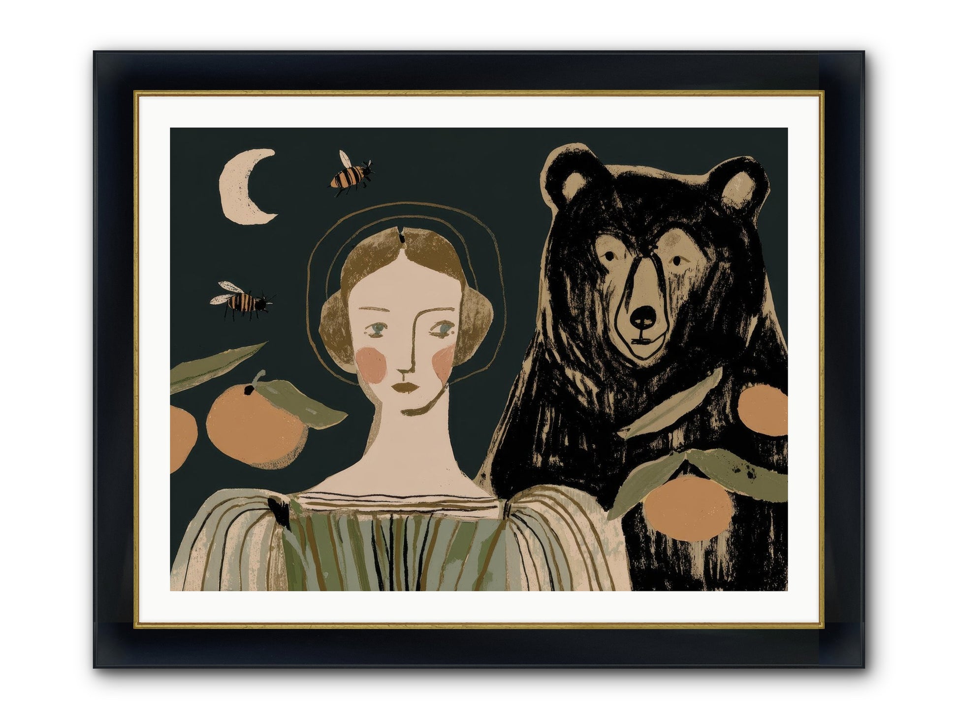 The Warmth Of Memory Framed Print - Wide Black w/Gold 40x30