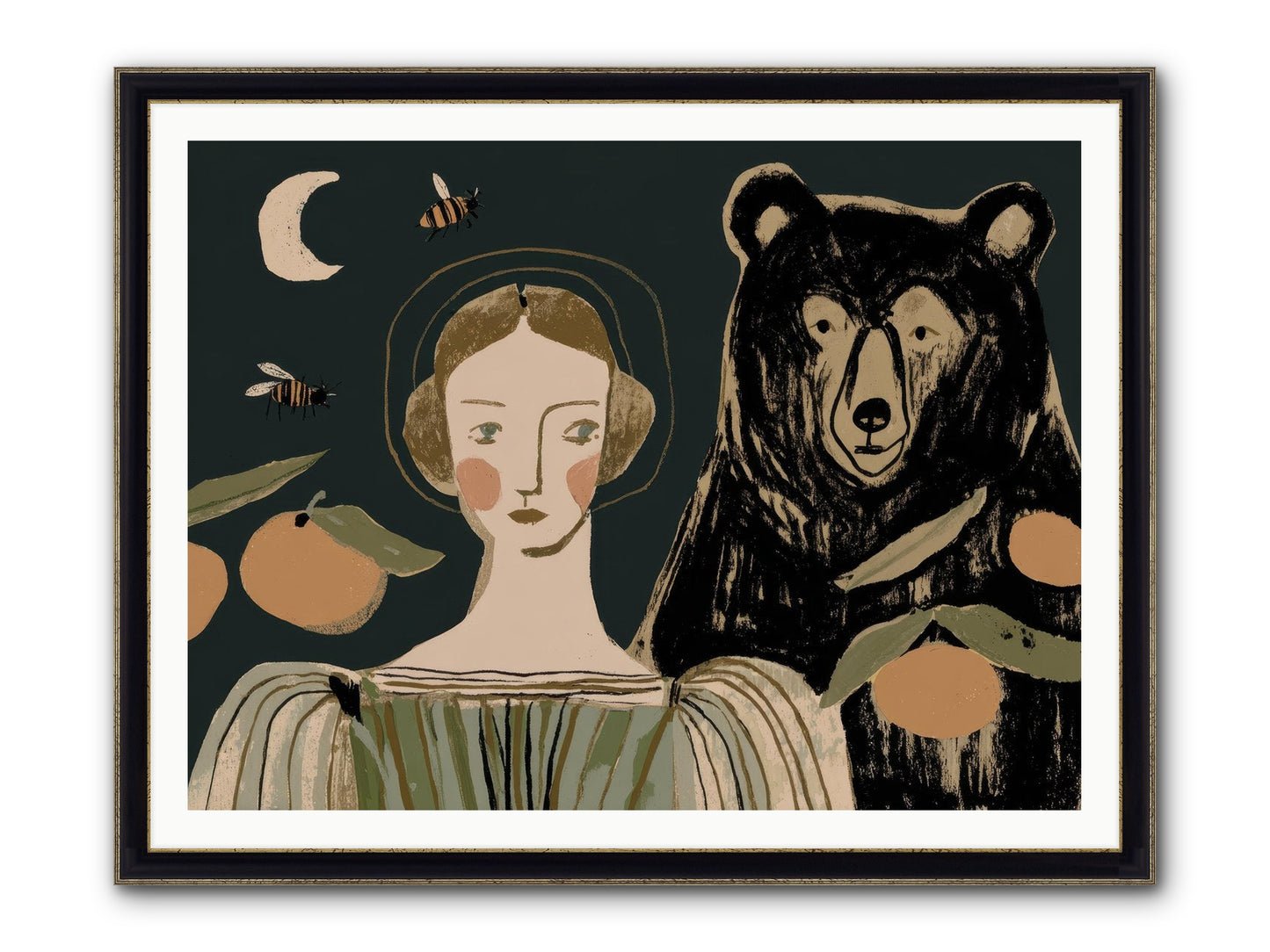 The Warmth Of Memory Framed Print - Black & Gold 48x36