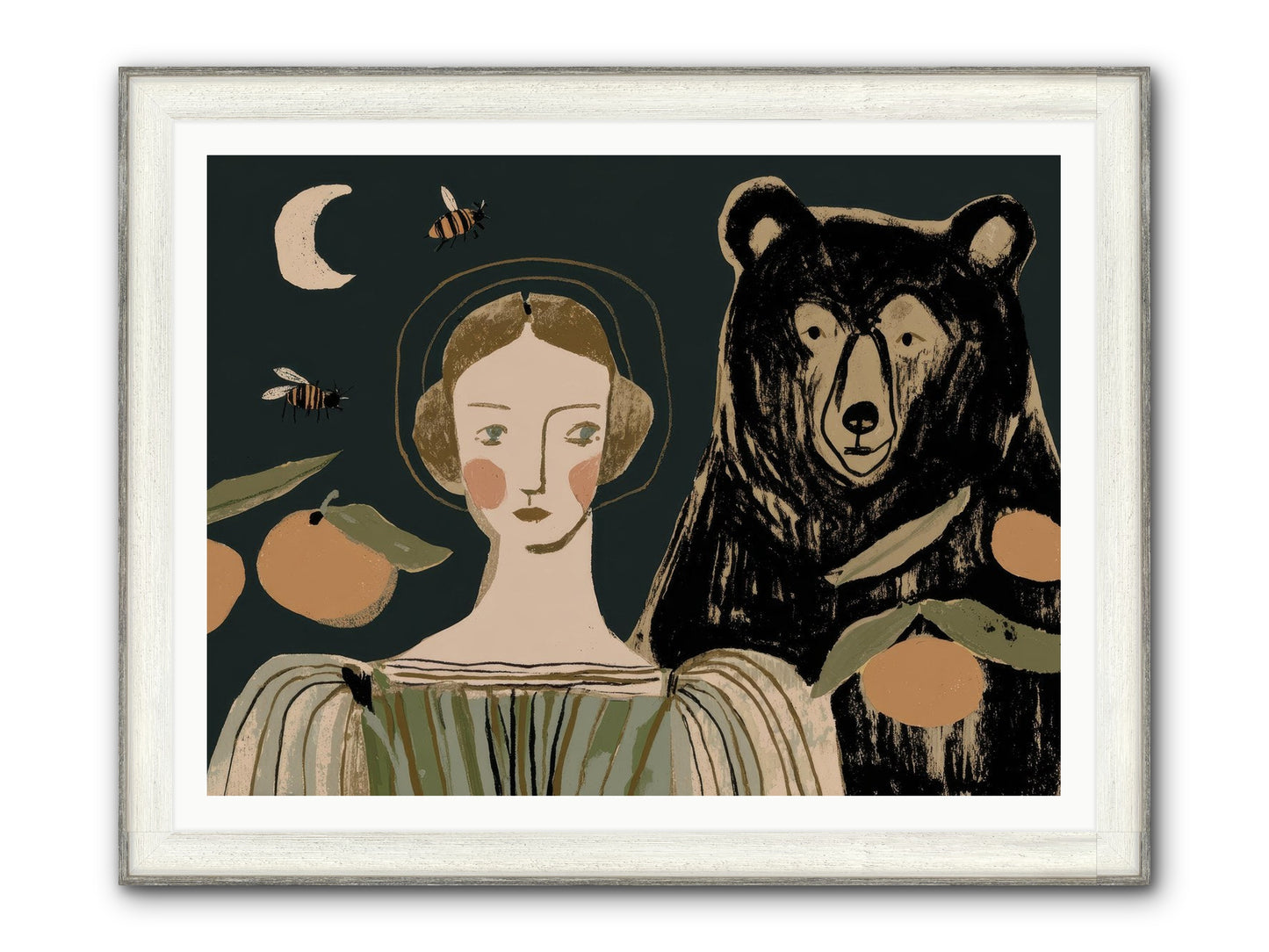The Warmth Of Memory Framed Print - Driftwood White 48x36