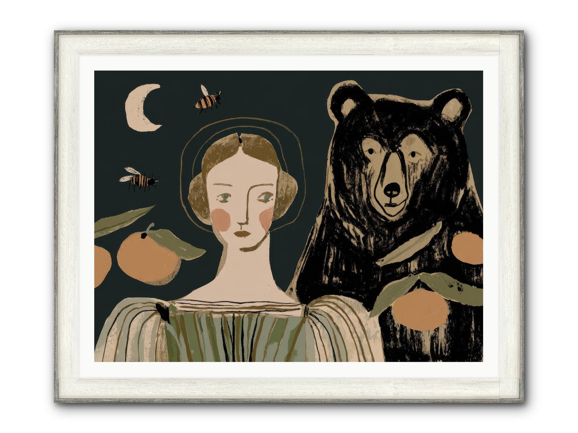 The Warmth Of Memory Framed Print - Driftwood White 48x36