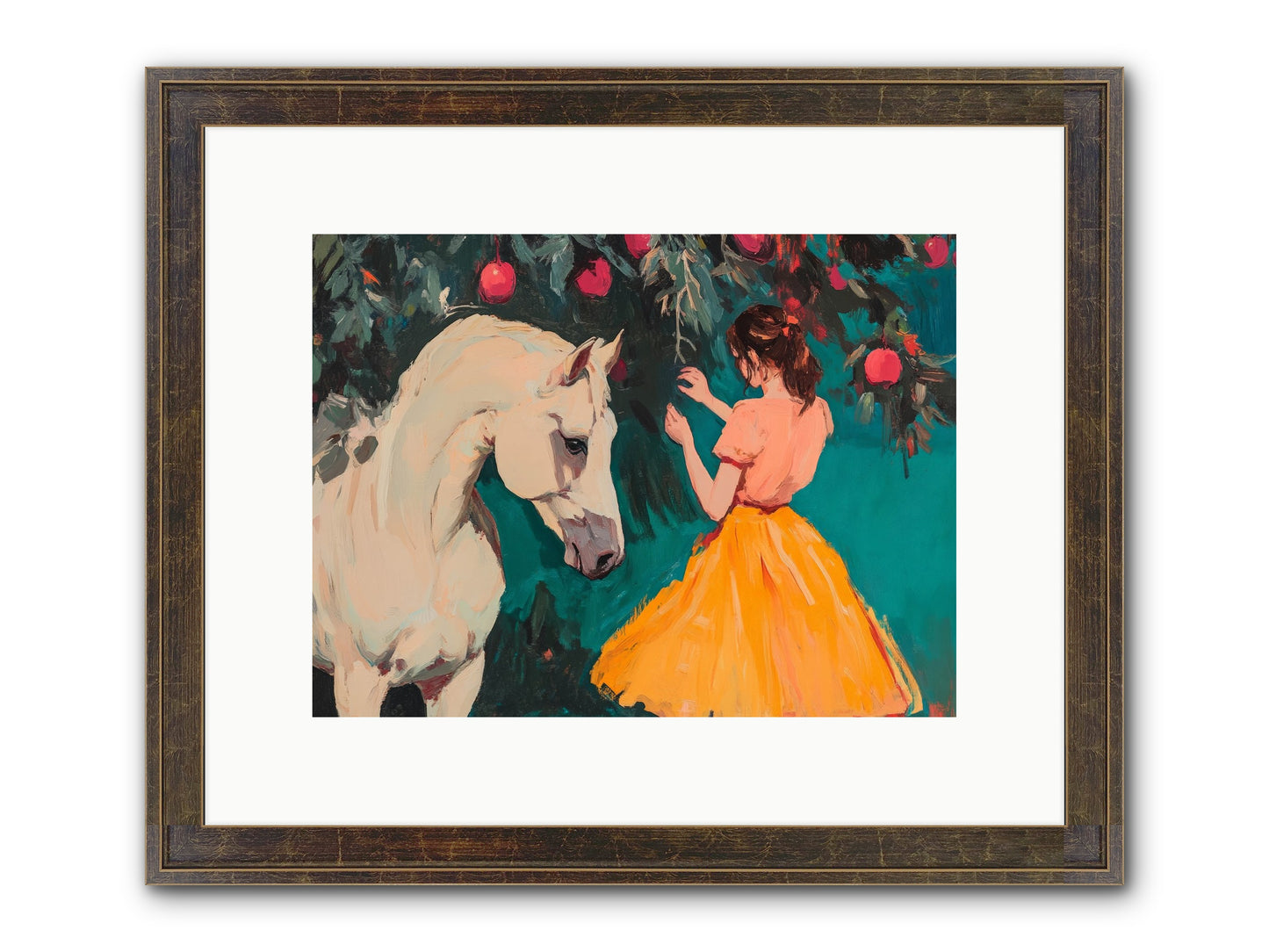 The Way Fruit Falls No.1 Framed Print - Slimwoods Black/Gold 12x9