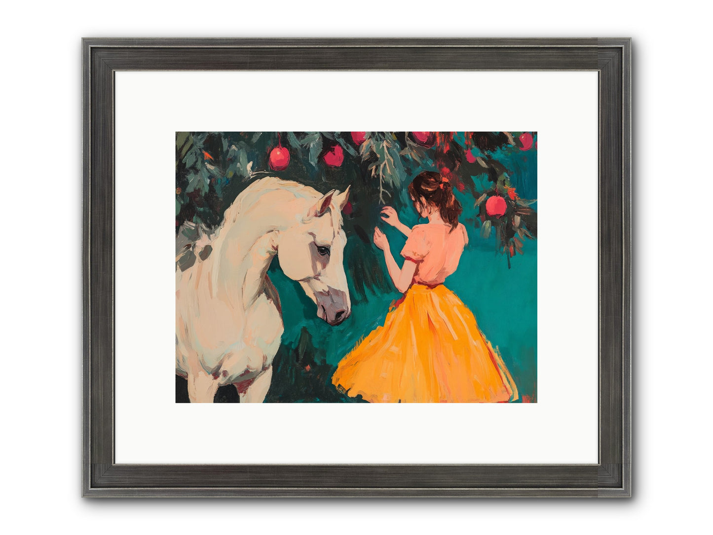 The Way Fruit Falls No.1 Framed Print - Slimwoods Black/Silver 12x9
