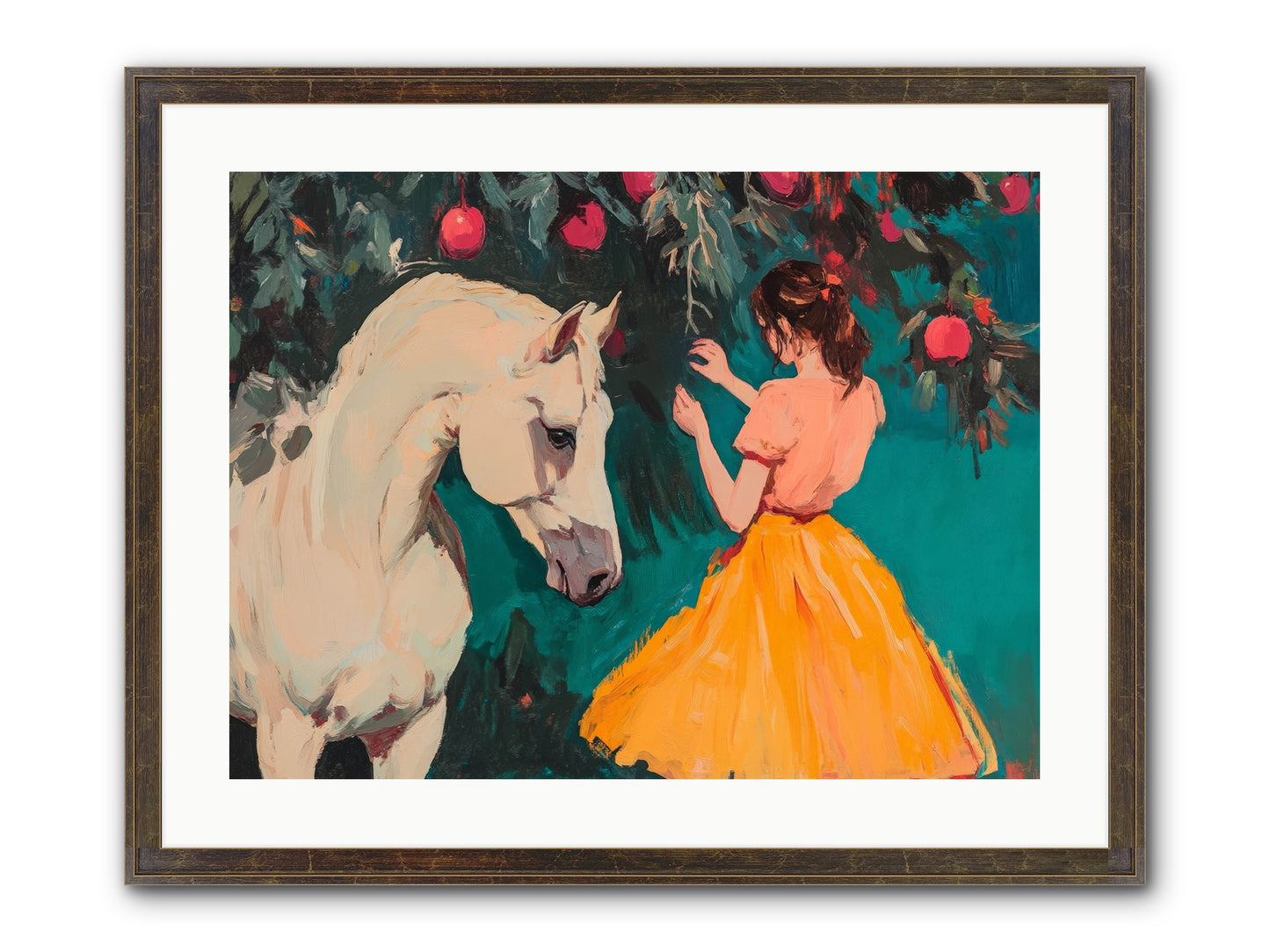 The Way Fruit Falls No.1 Framed Print - Slimwoods Black/Gold 24x18
