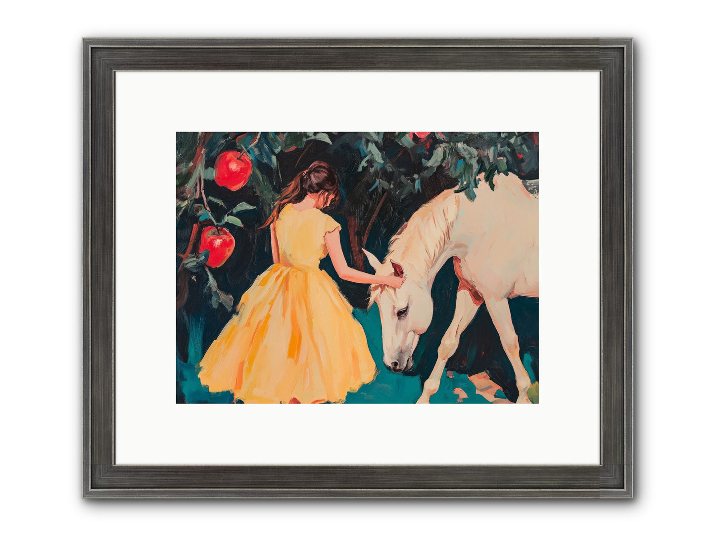 The Way Fruit Falls No.2 Framed Print - Slimwoods Black/Silver 12x9