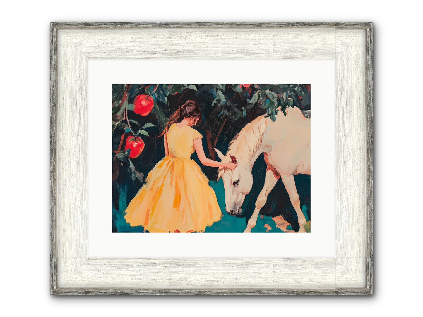 The Way Fruit Falls No.2 Framed Print - Driftwood White 16x12