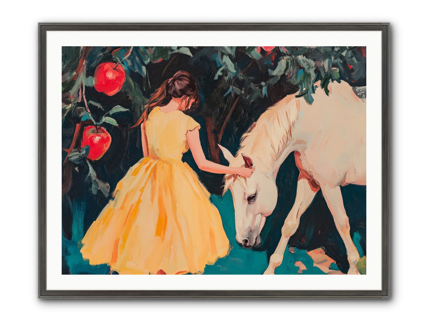 The Way Fruit Falls No.2 Framed Print - Slimwoods Black/Silver 40x30