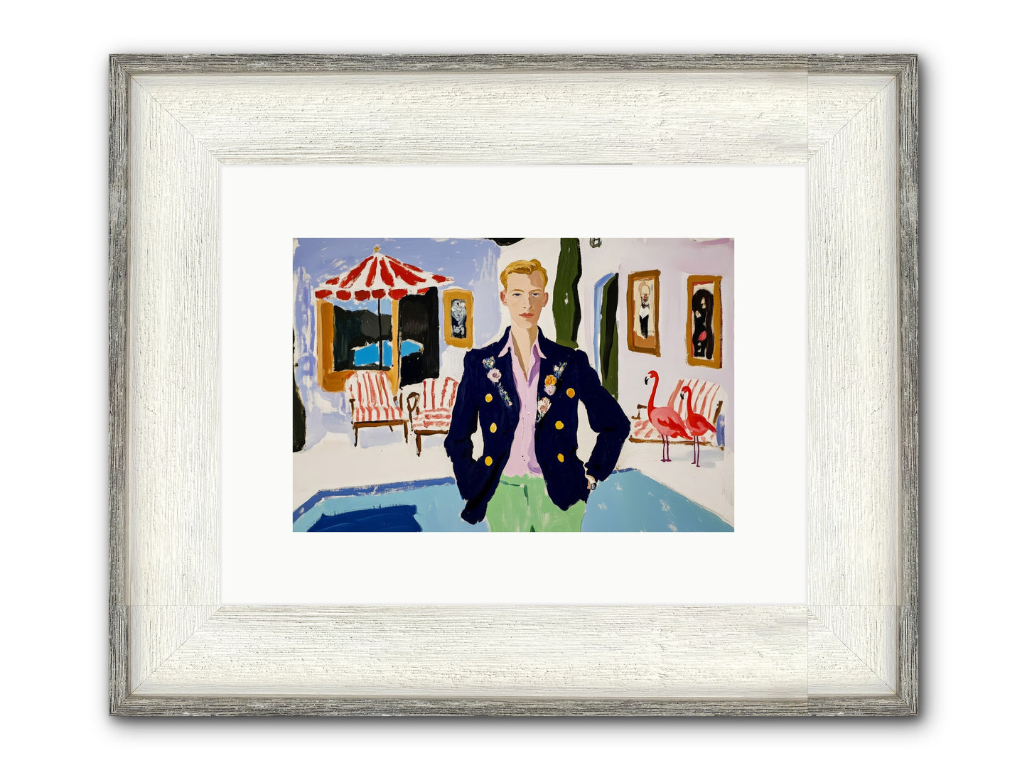 The Weekend Book Framed Print - Driftwood White 12x8