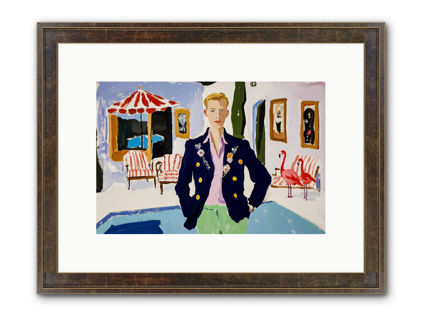 The Weekend Book Framed Print - Slimwoods Black/Gold 12x8