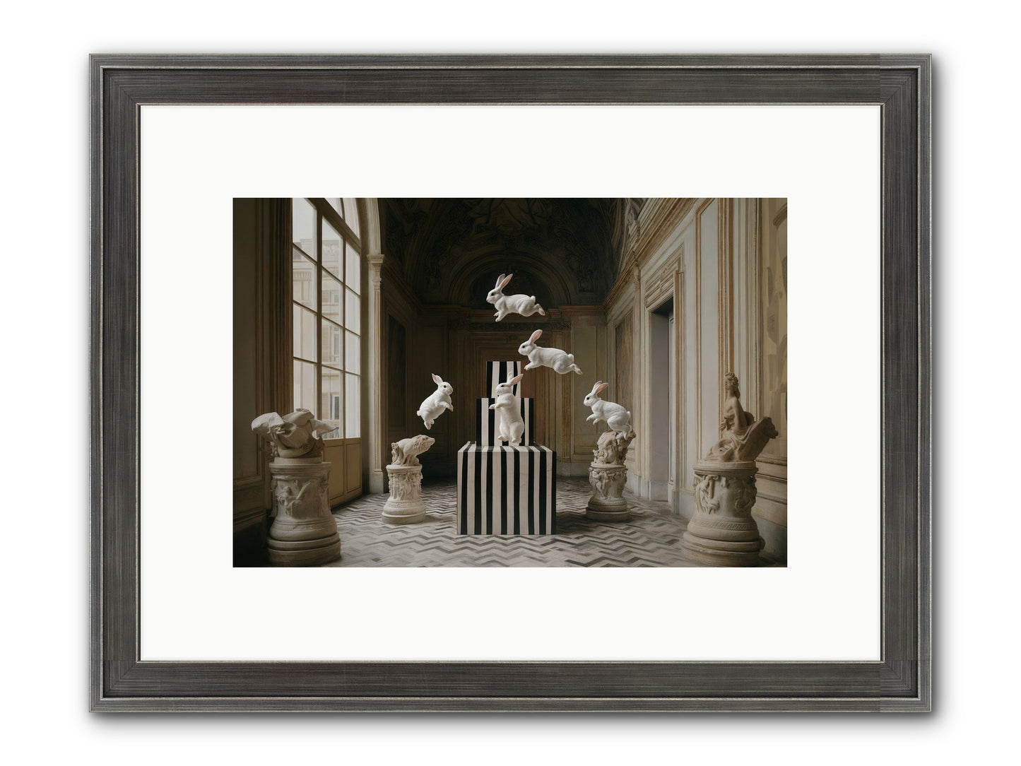 The Whimsical Hour Framed Print - Slimwoods Black/Silver 12x8