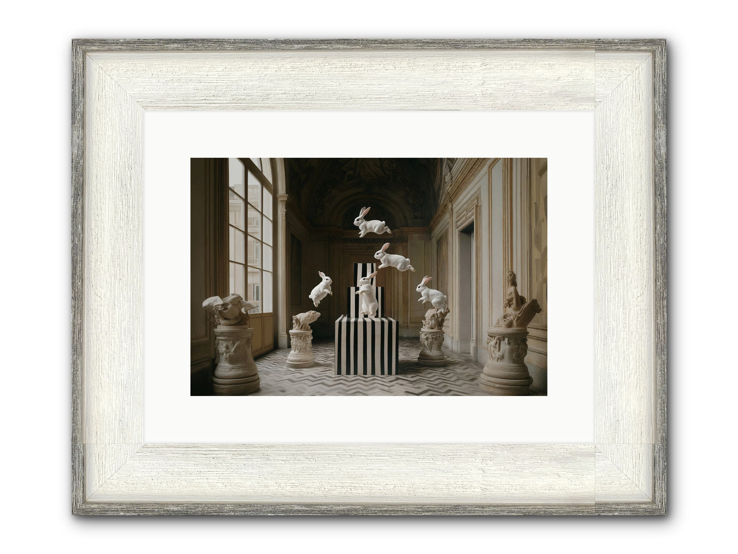 The Whimsical Hour Framed Print - Driftwood White 15x10