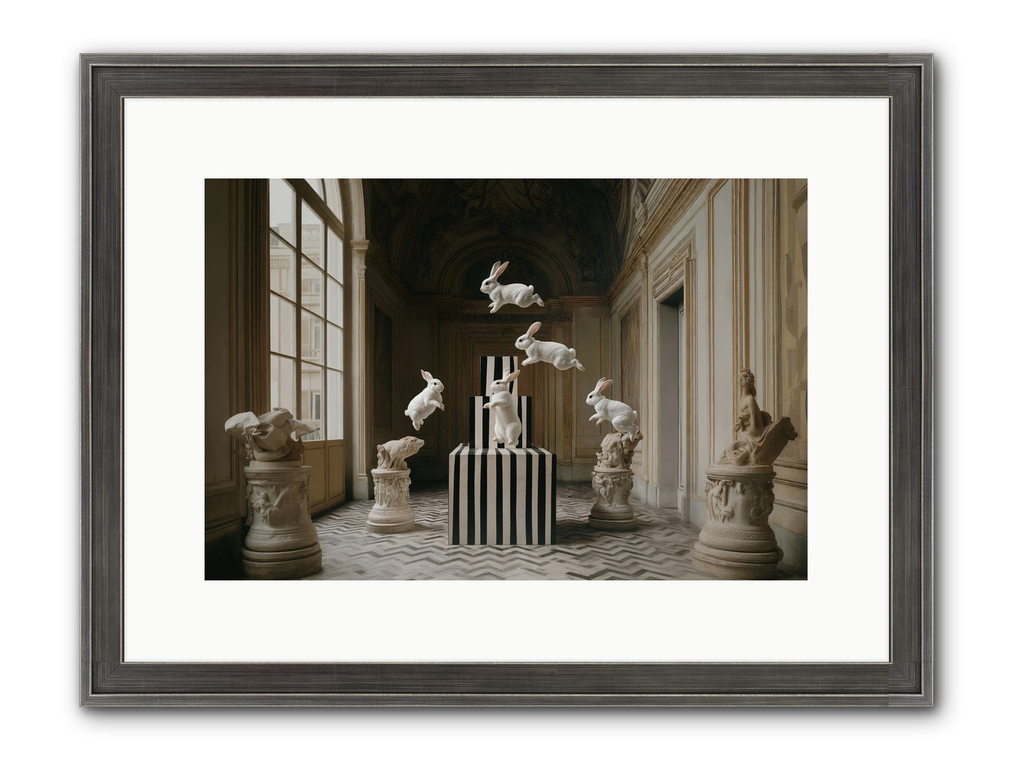 The Whimsical Hour Framed Print - Slimwoods Black/Silver 15x10