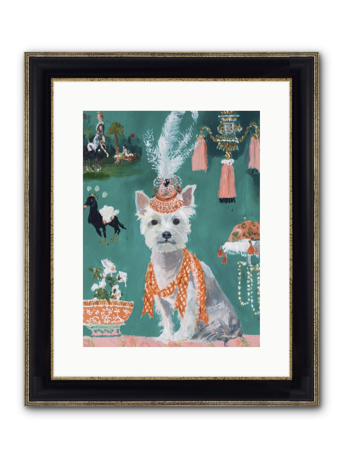 The Whisper Of Gladness Framed Print - Black & Gold 12x16