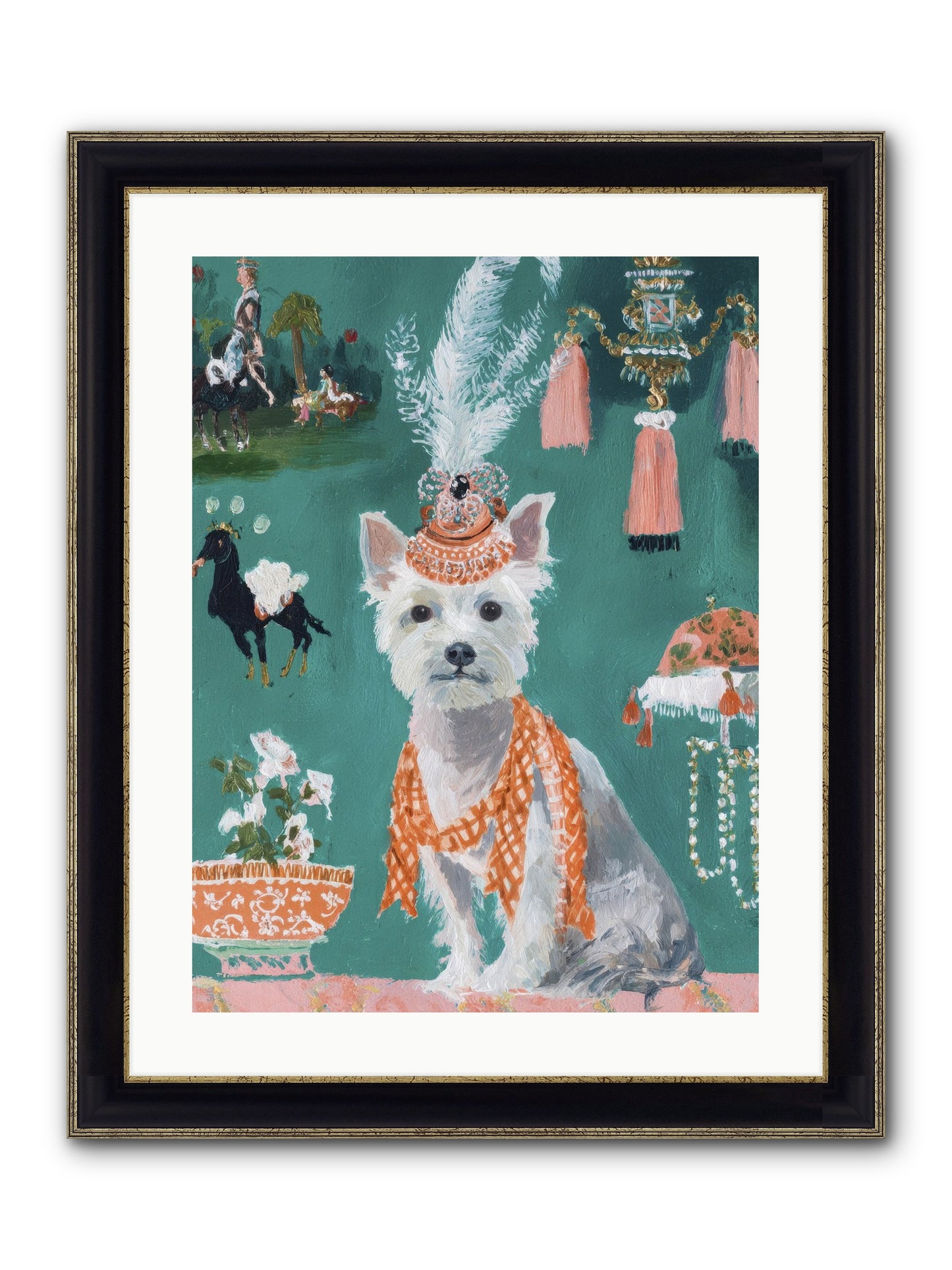 The Whisper Of Gladness Framed Print - Black & Gold 18x24