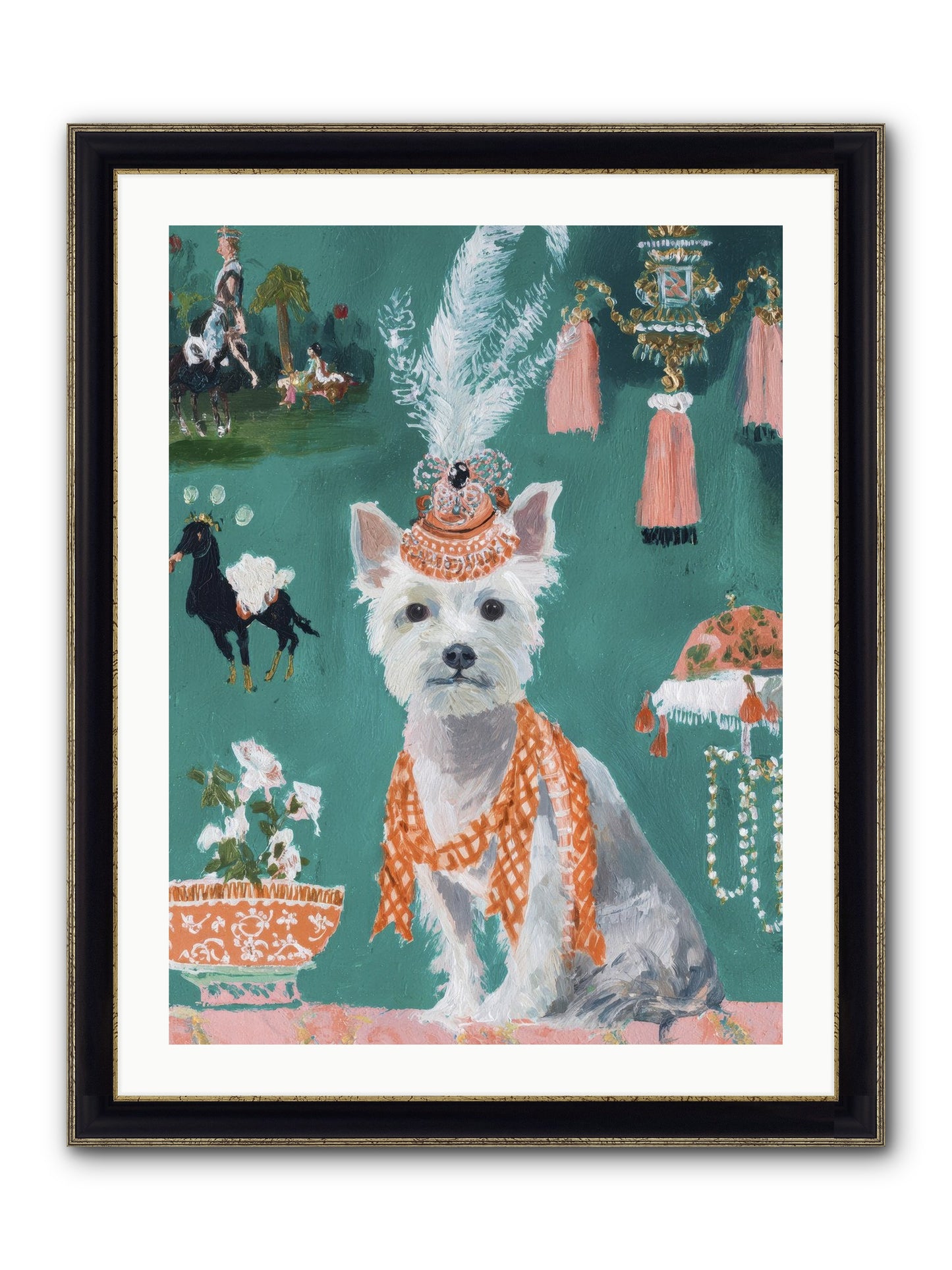The Whisper Of Gladness Framed Print - Black & Gold 24x32