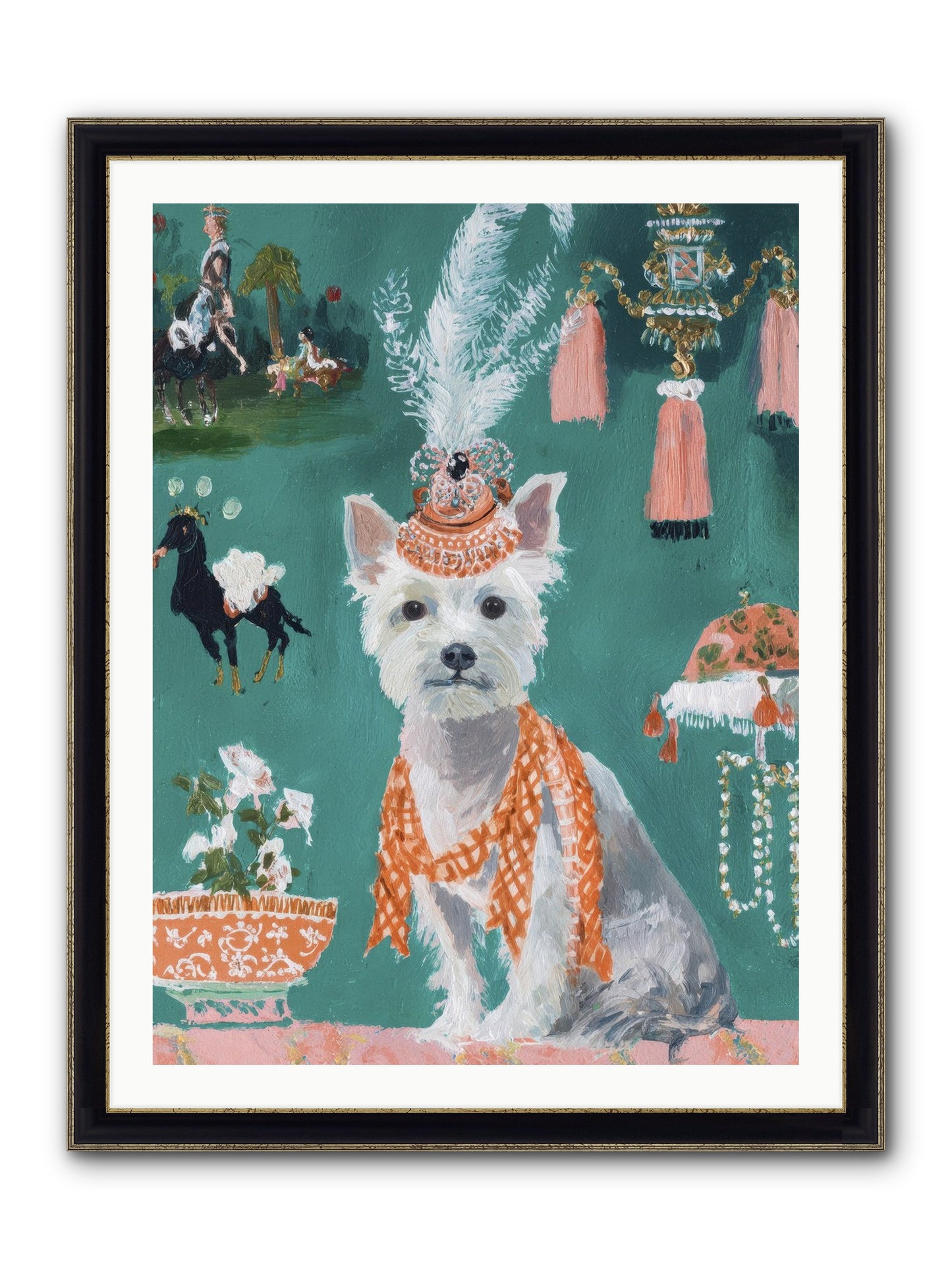 The Whisper Of Gladness Framed Print - Black & Gold 30x40