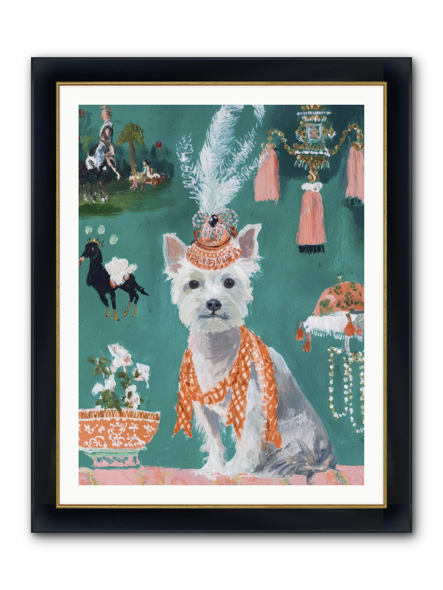 The Whisper Of Gladness Framed Print - Wide Black w/Gold 30x40