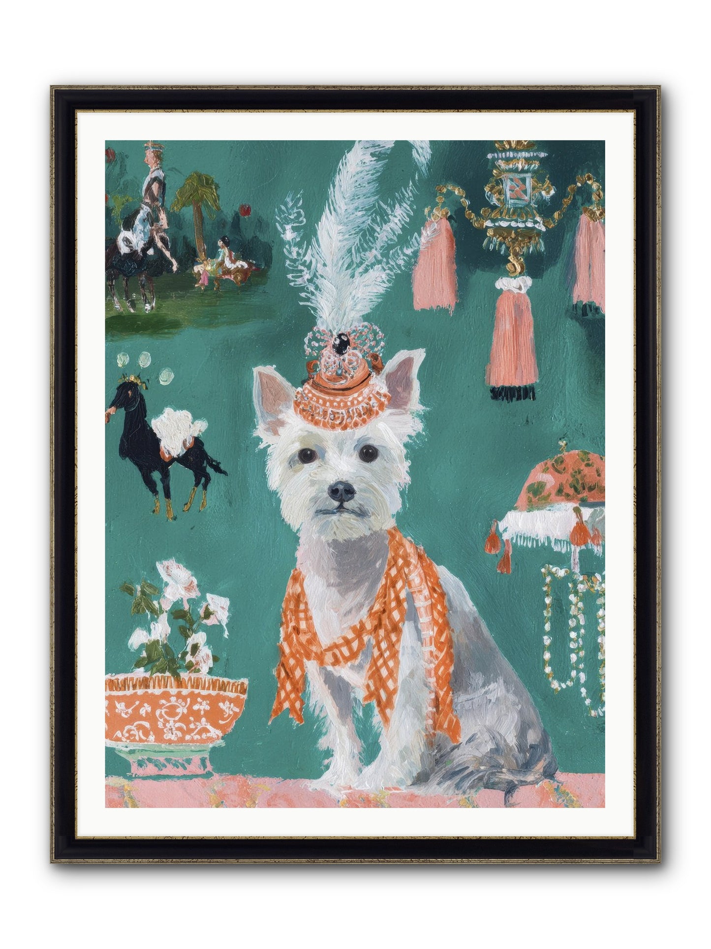 The Whisper Of Gladness Framed Print - Black & Gold 36x48