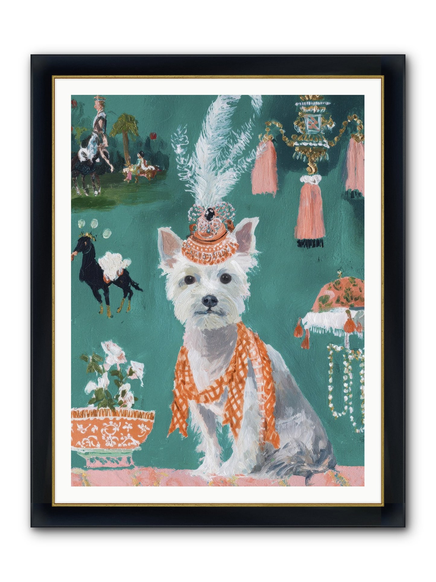 The Whisper Of Gladness Framed Print - Wide Black w/Gold 36x48