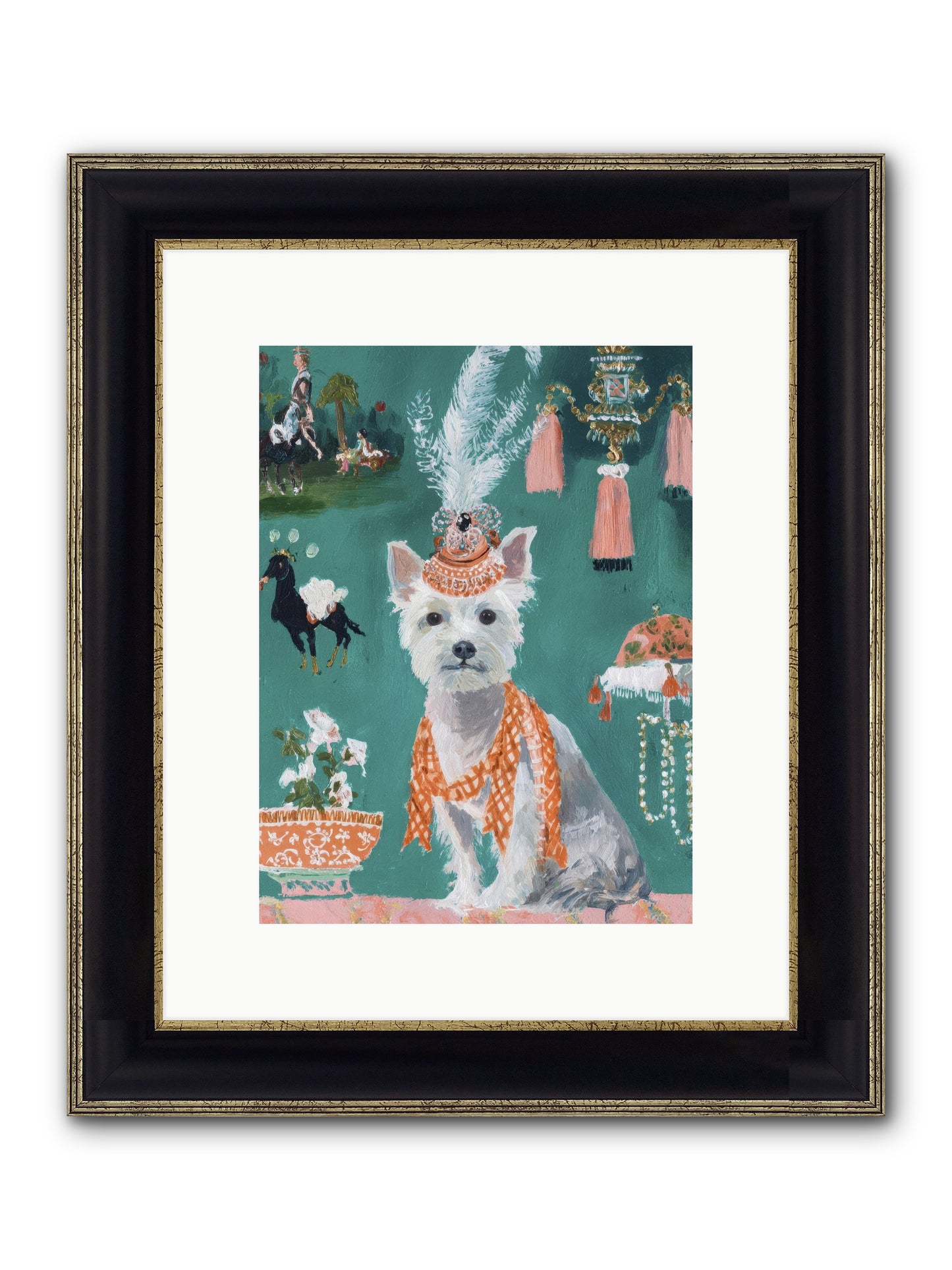The Whisper Of Gladness Framed Print - Black & Gold 9x12