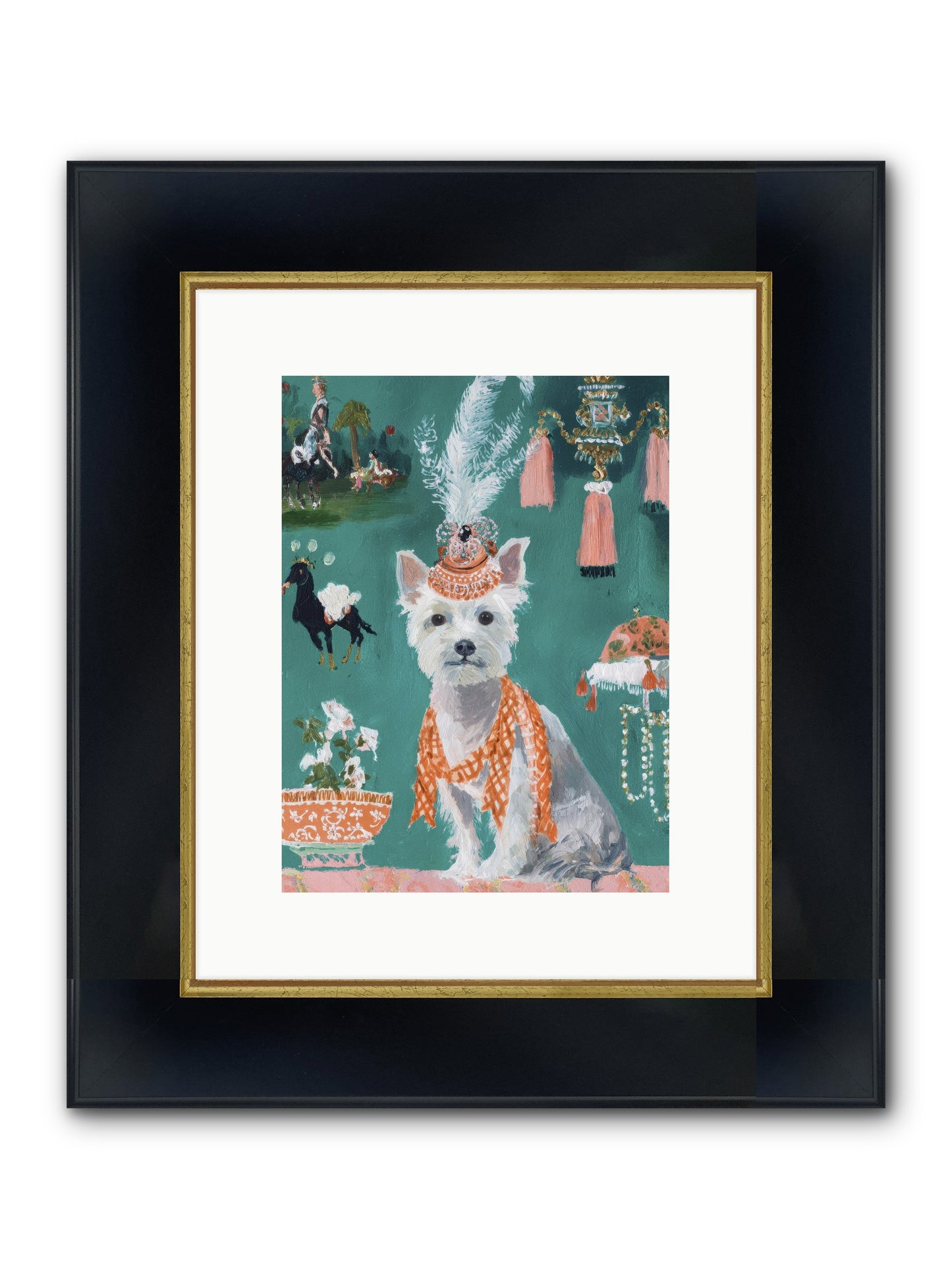 The Whisper Of Gladness Framed Print - Wide Black w/Gold 9x12