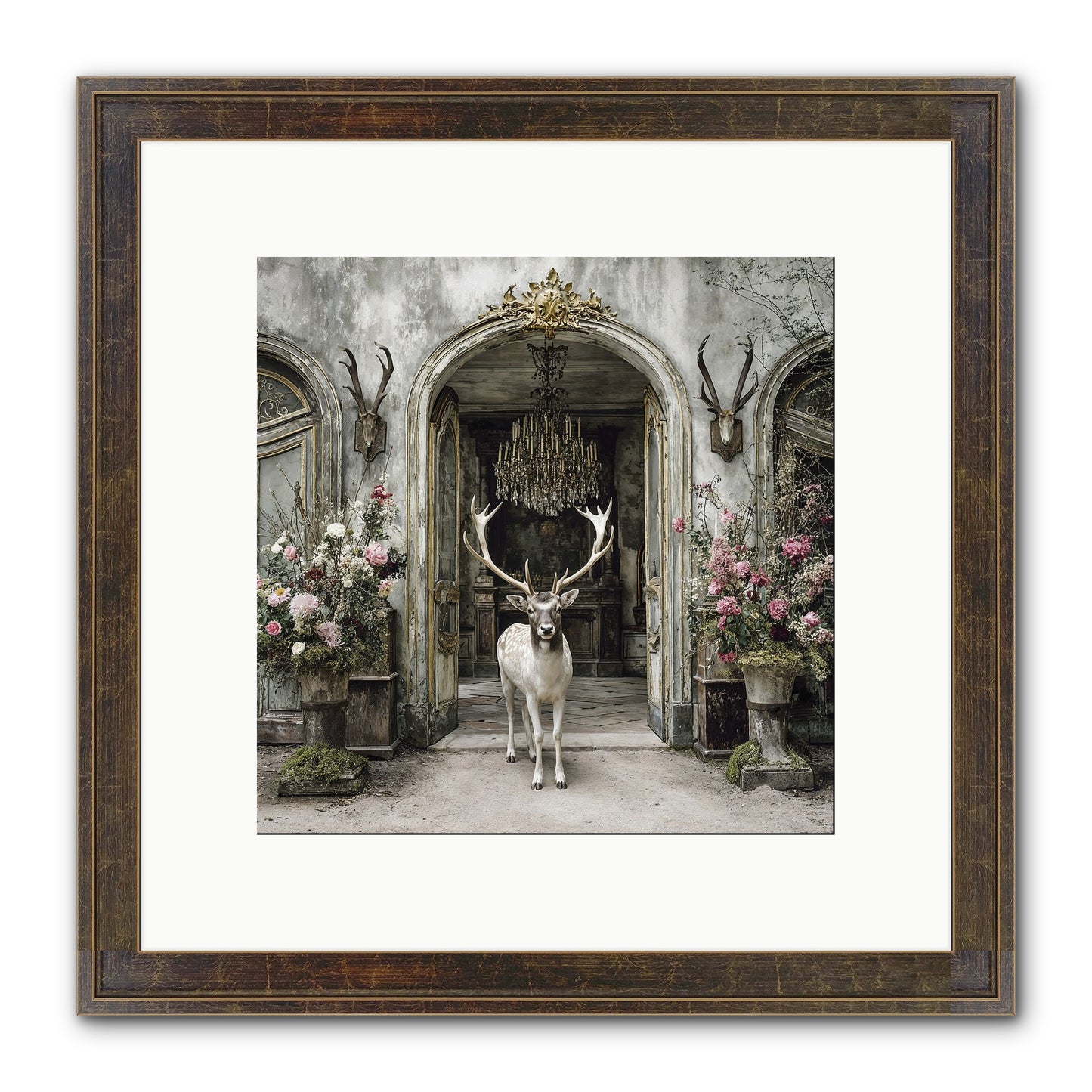 The Wild Orchard Guest Framed Print - Slimwoods Black/Gold 10x10