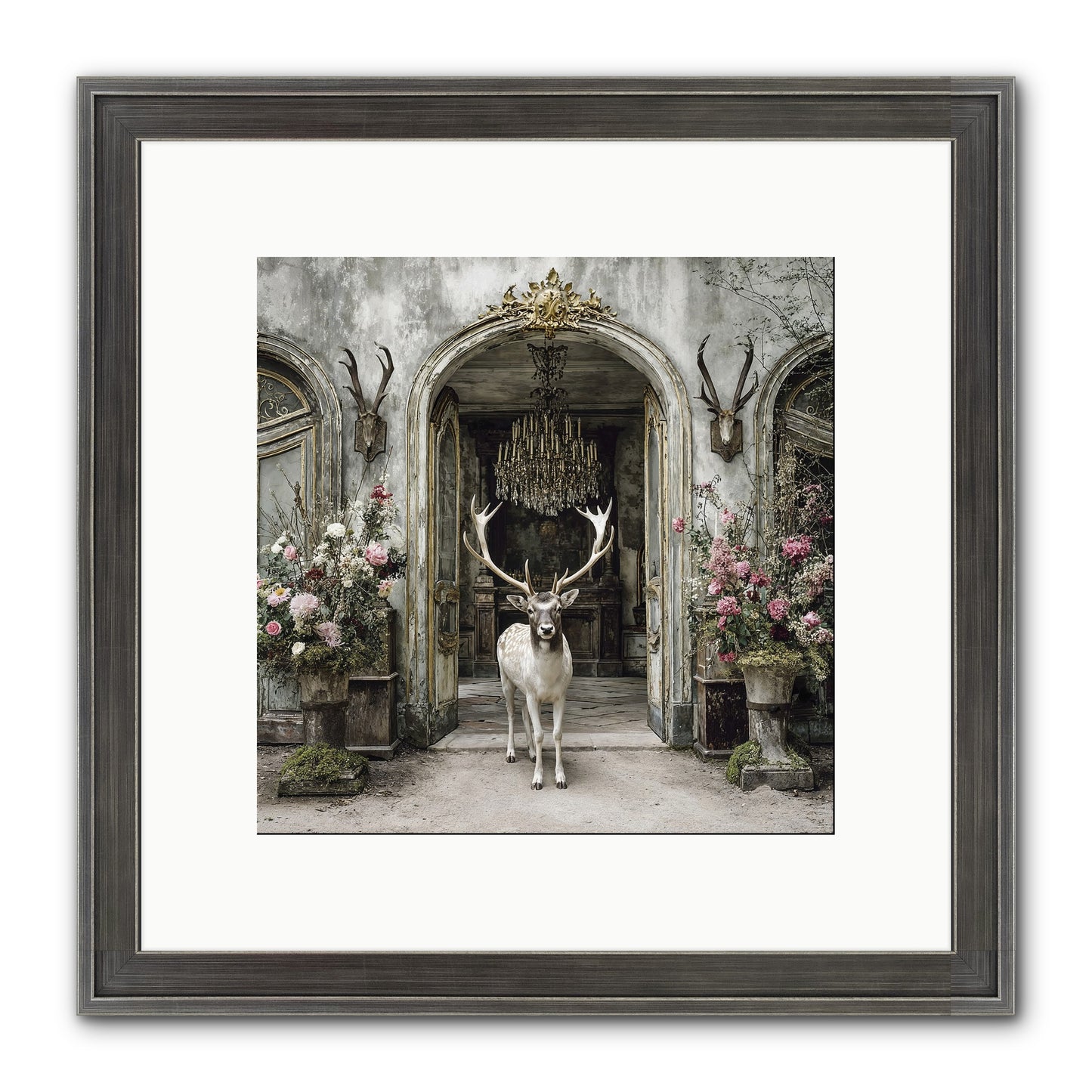 The Wild Orchard Guest Framed Print - Slimwoods Black/Silver 10x10