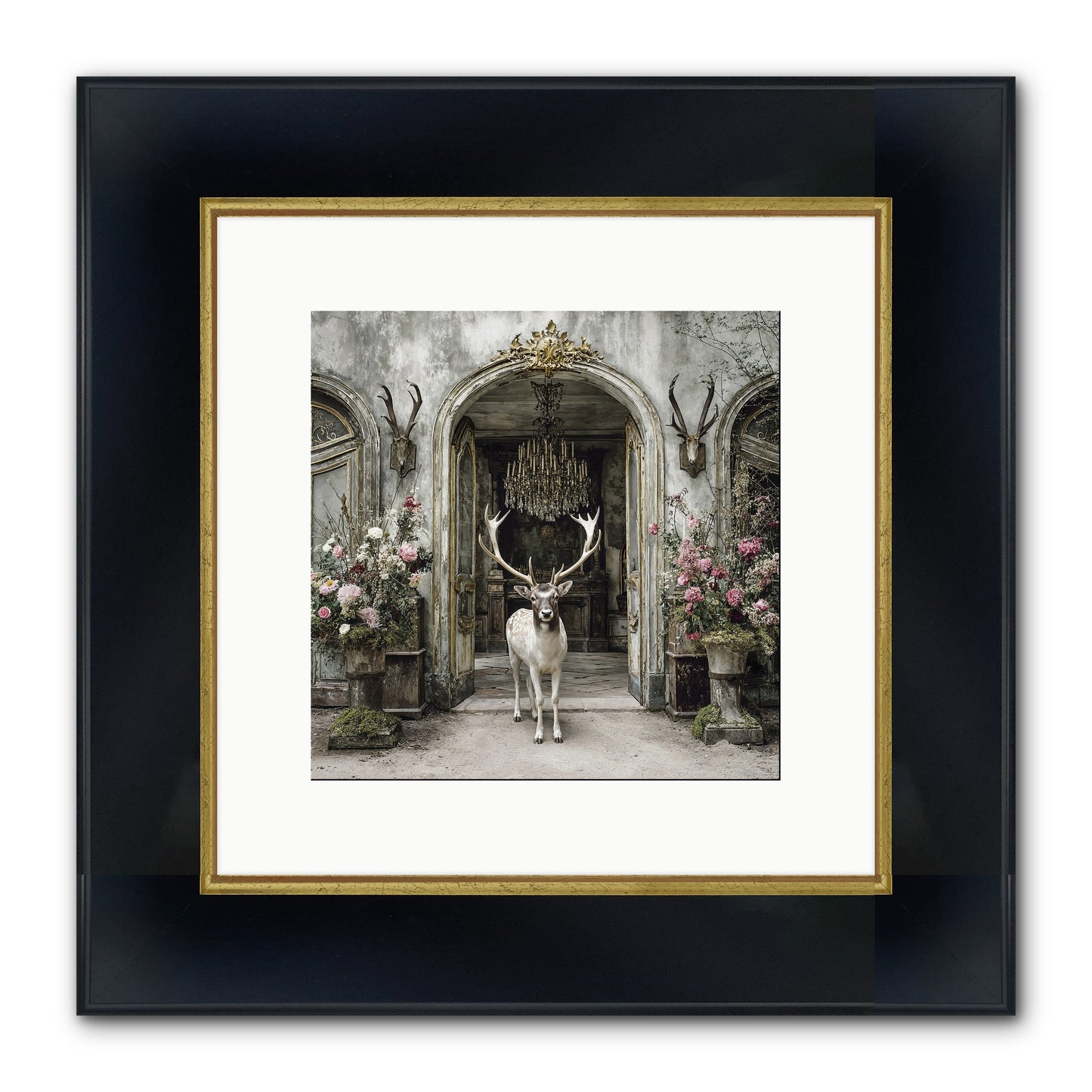 The Wild Orchard Guest Framed Print - Wide Black w/Gold 10x10