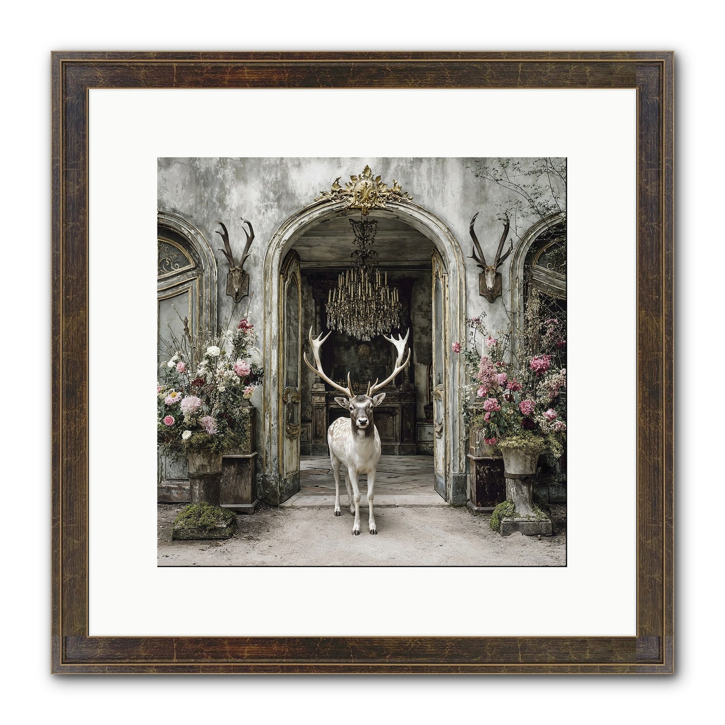 The Wild Orchard Guest Framed Print - Slimwoods Black/Gold 12x12