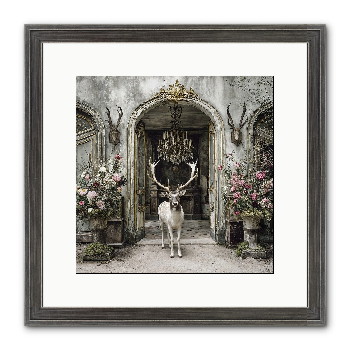 The Wild Orchard Guest Framed Print - Slimwoods Black/Silver 12x12