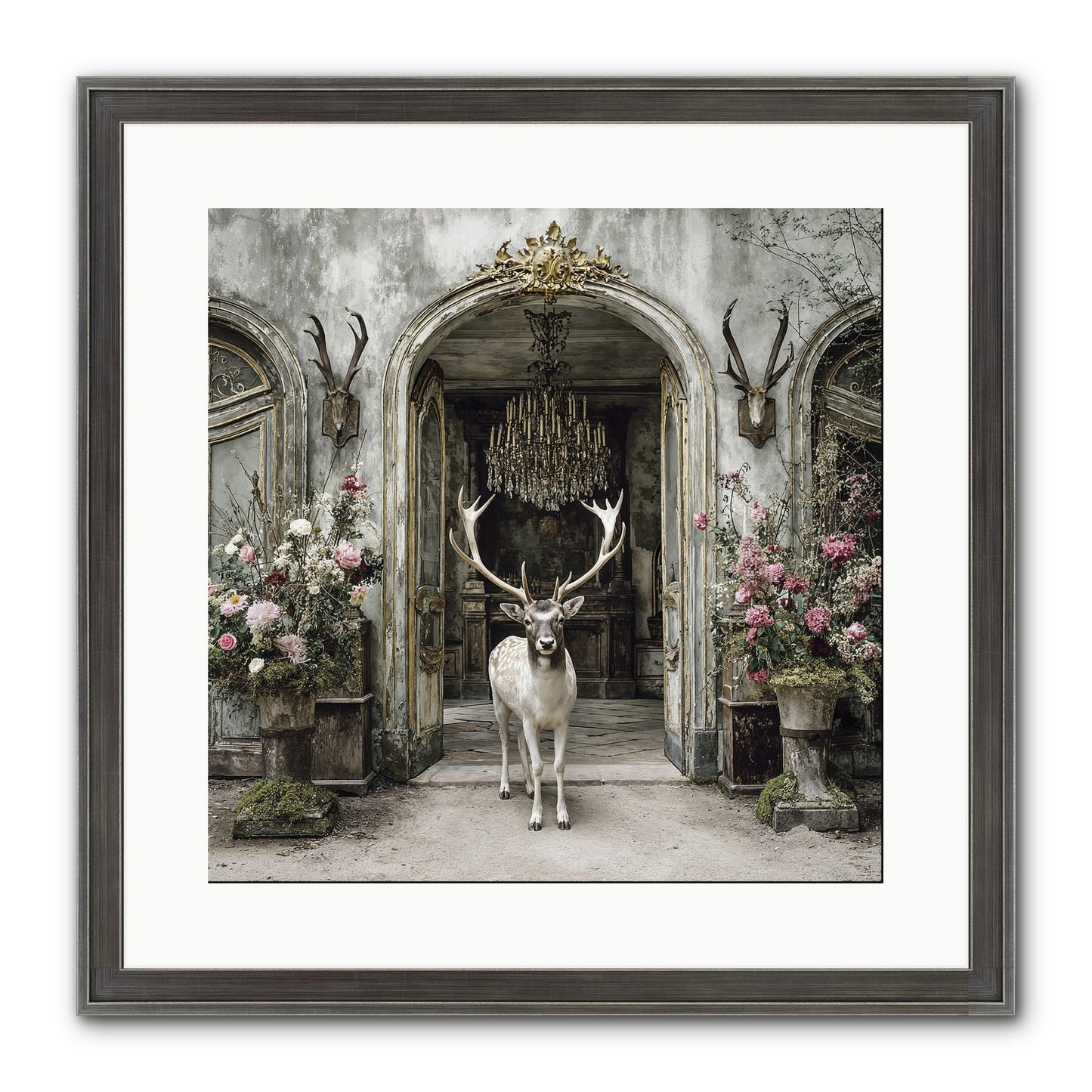 The Wild Orchard Guest Framed Print - Slimwoods Black/Silver 16x16