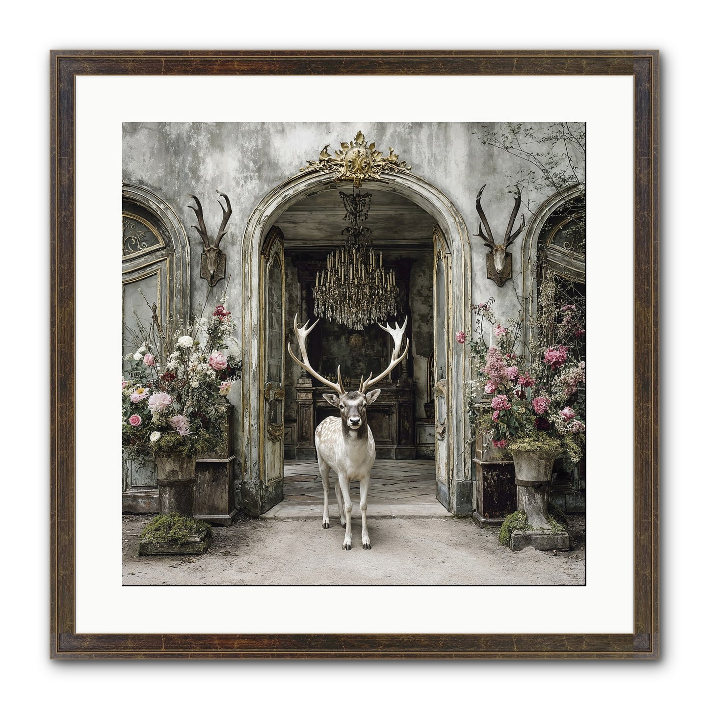 The Wild Orchard Guest Framed Print - Slimwoods Black/Gold 20x20
