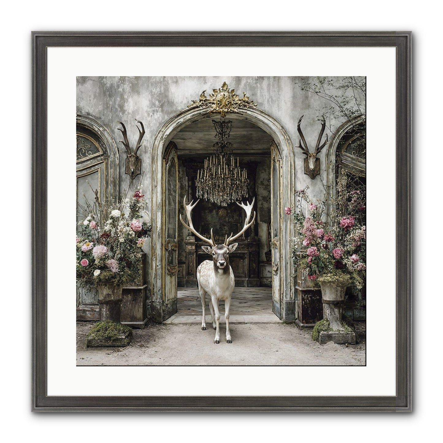 The Wild Orchard Guest Framed Print - Slimwoods Black/Silver 20x20