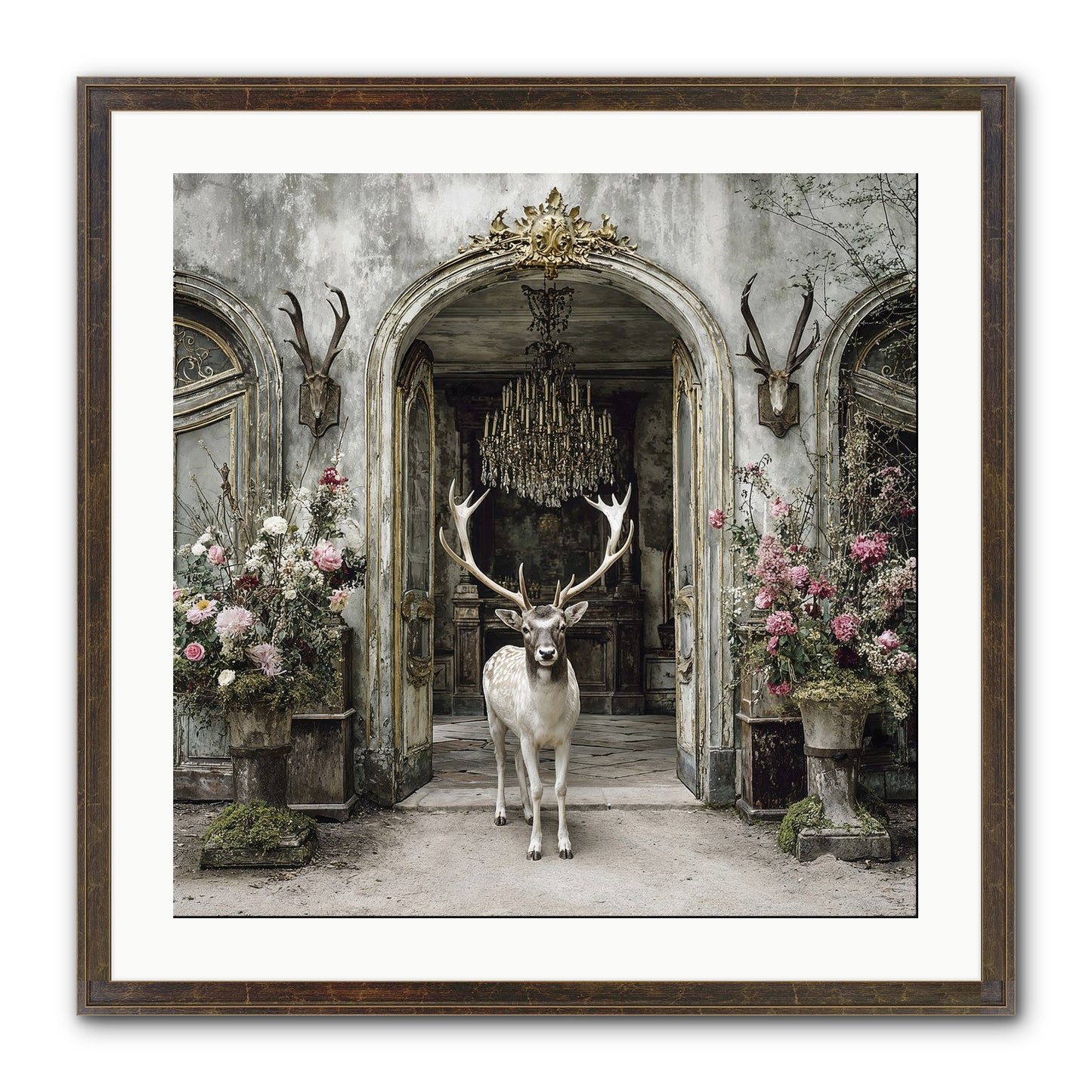 The Wild Orchard Guest Framed Print - Slimwoods Black/Gold 24x24