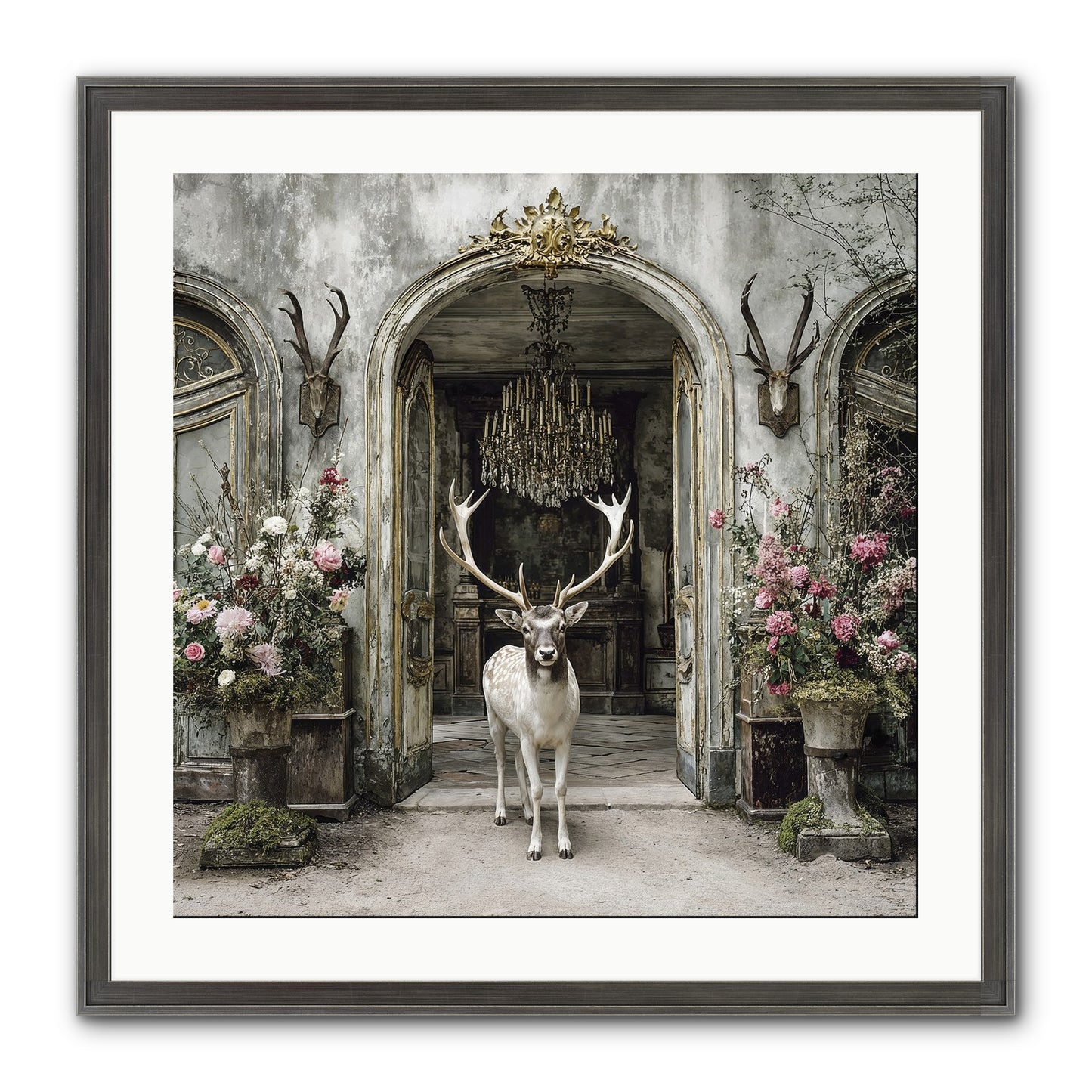 The Wild Orchard Guest Framed Print - Slimwoods Black/Silver 24x24