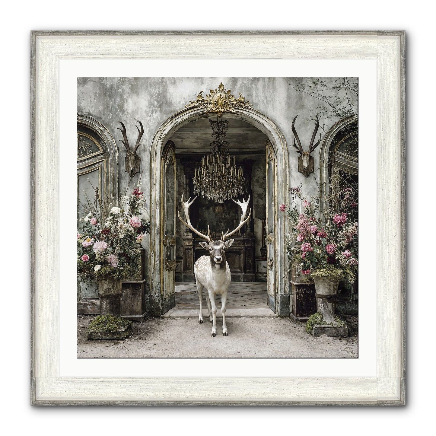 The Wild Orchard Guest Framed Print - Driftwood White 30x30