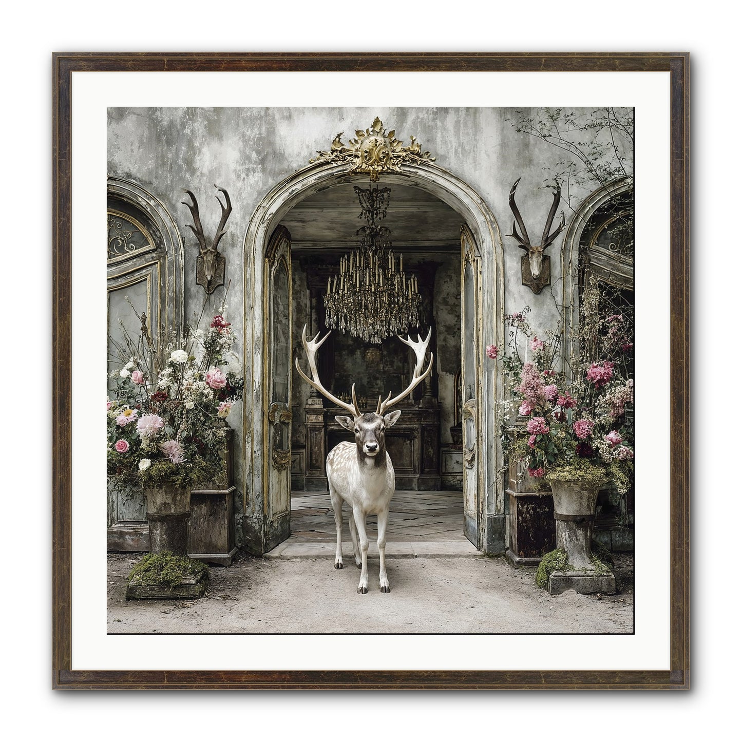 The Wild Orchard Guest Framed Print - Slimwoods Black/Gold 30x30