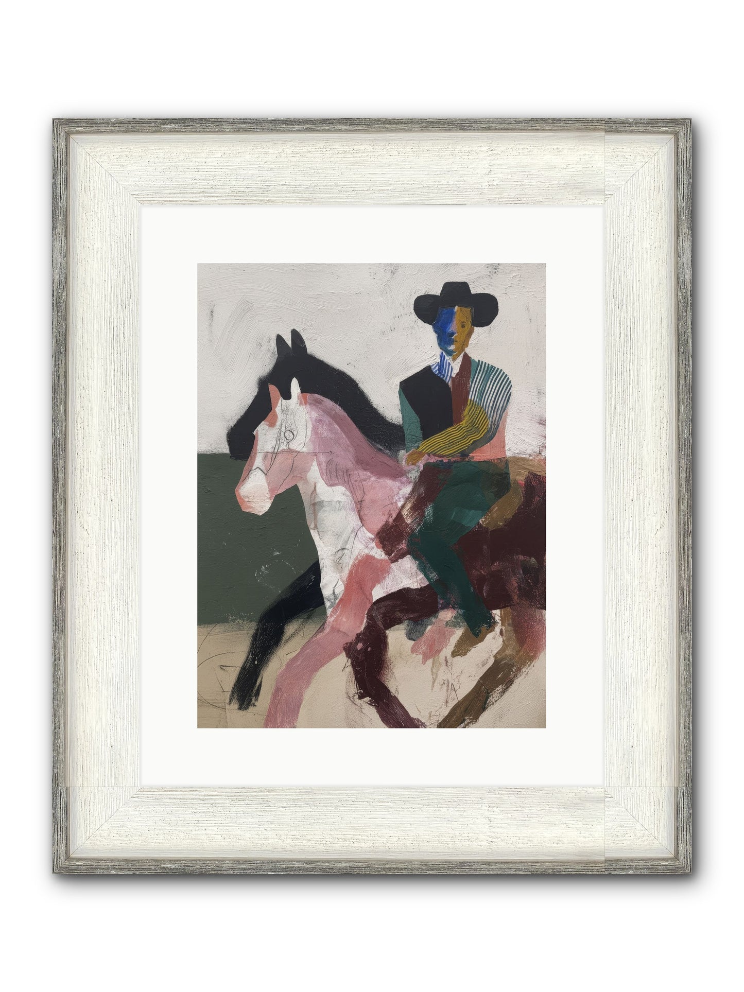 The Wind Chaser Framed Print - Driftwood White 12x16