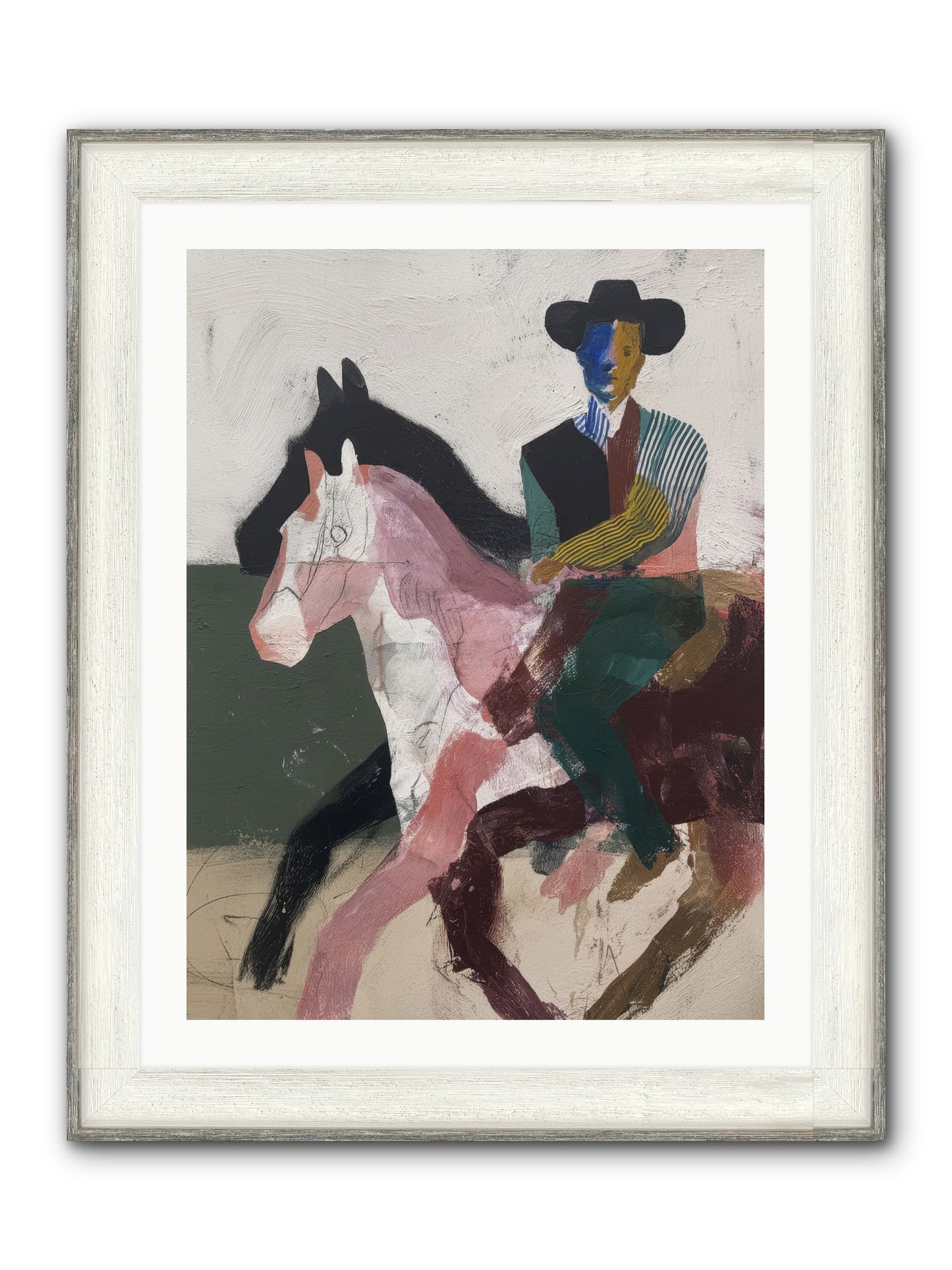 The Wind Chaser Framed Print - Driftwood White 24x32