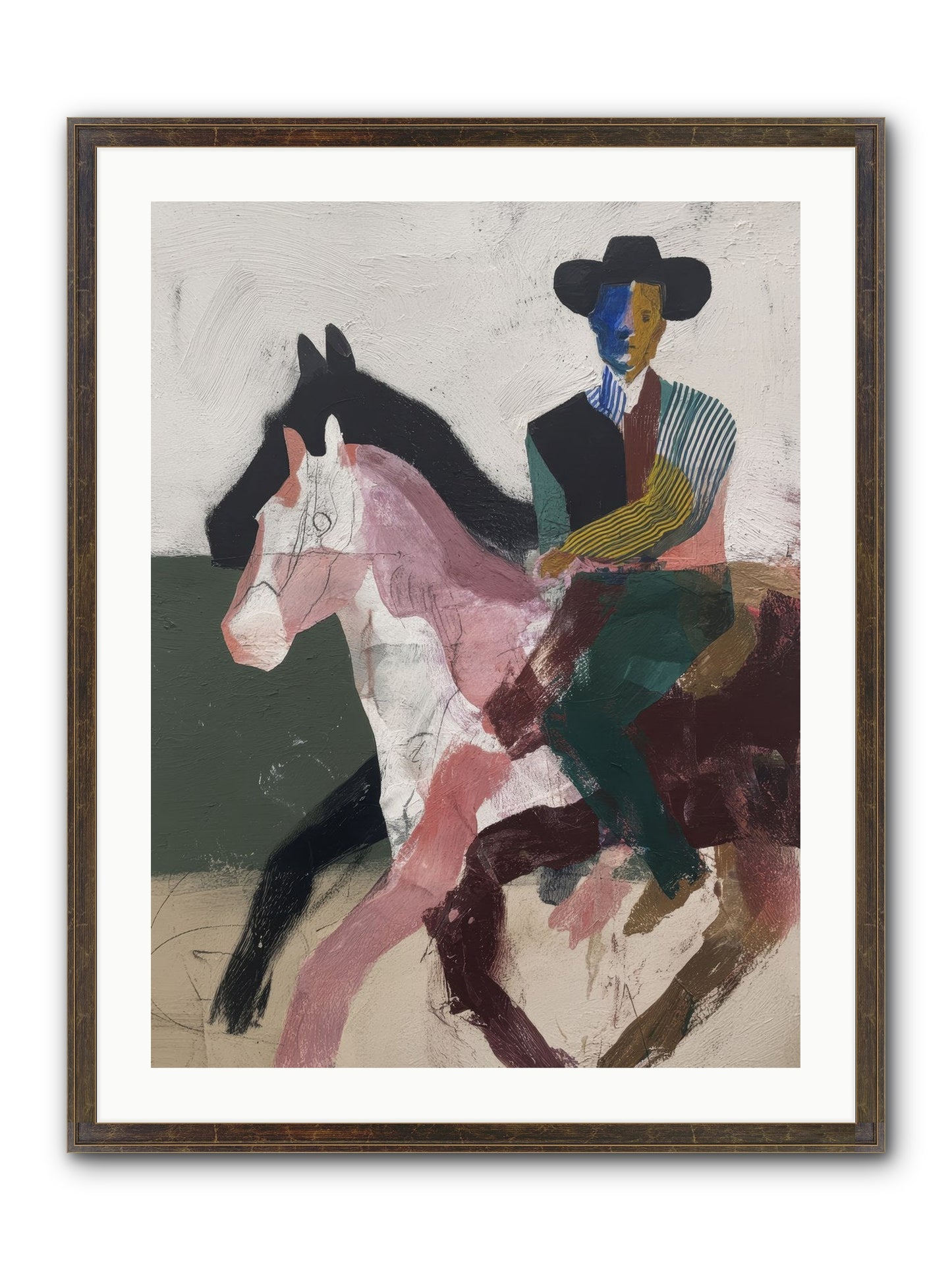 The Wind Chaser Framed Print - Slimwoods Black/Gold 24x32
