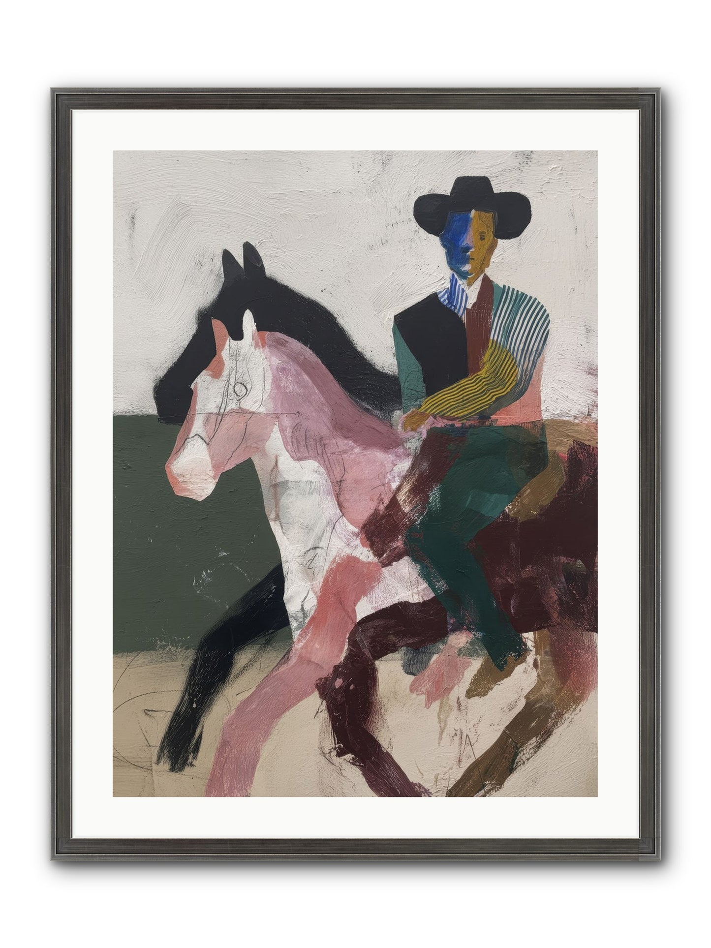 The Wind Chaser Framed Print - Slimwoods Black/Silver 24x32
