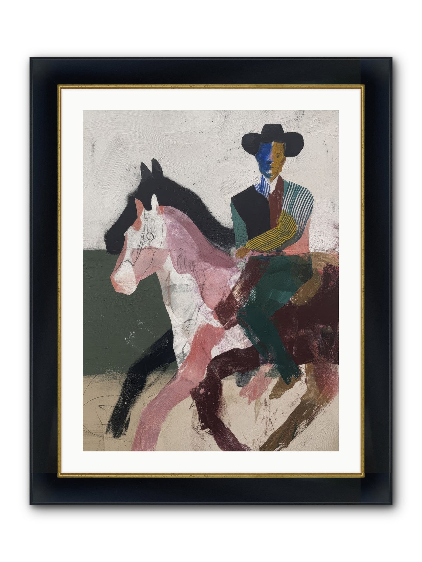 The Wind Chaser Framed Print - Wide Black w/Gold 24x32