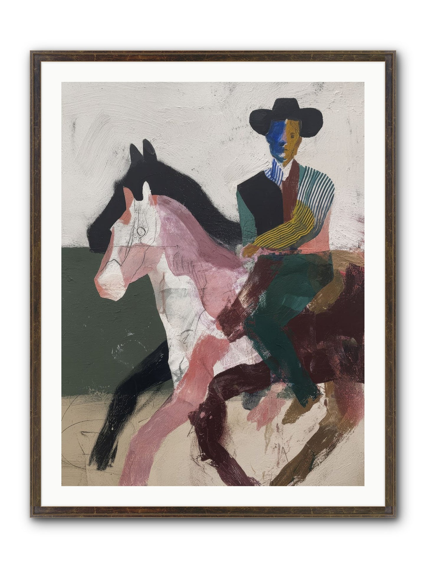 The Wind Chaser Framed Print - Slimwoods Black/Gold 30x40