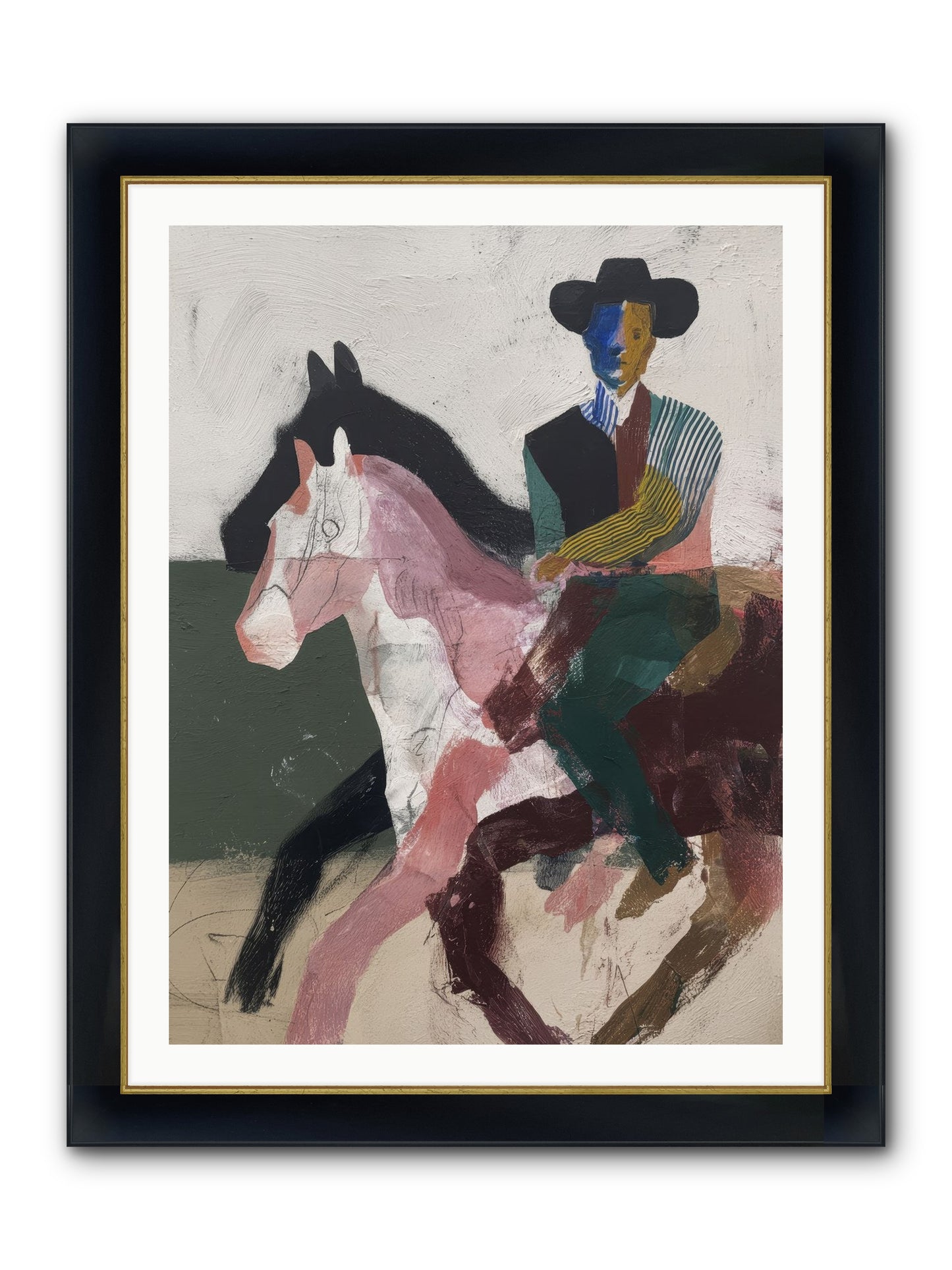 The Wind Chaser Framed Print - Wide Black w/Gold 30x40