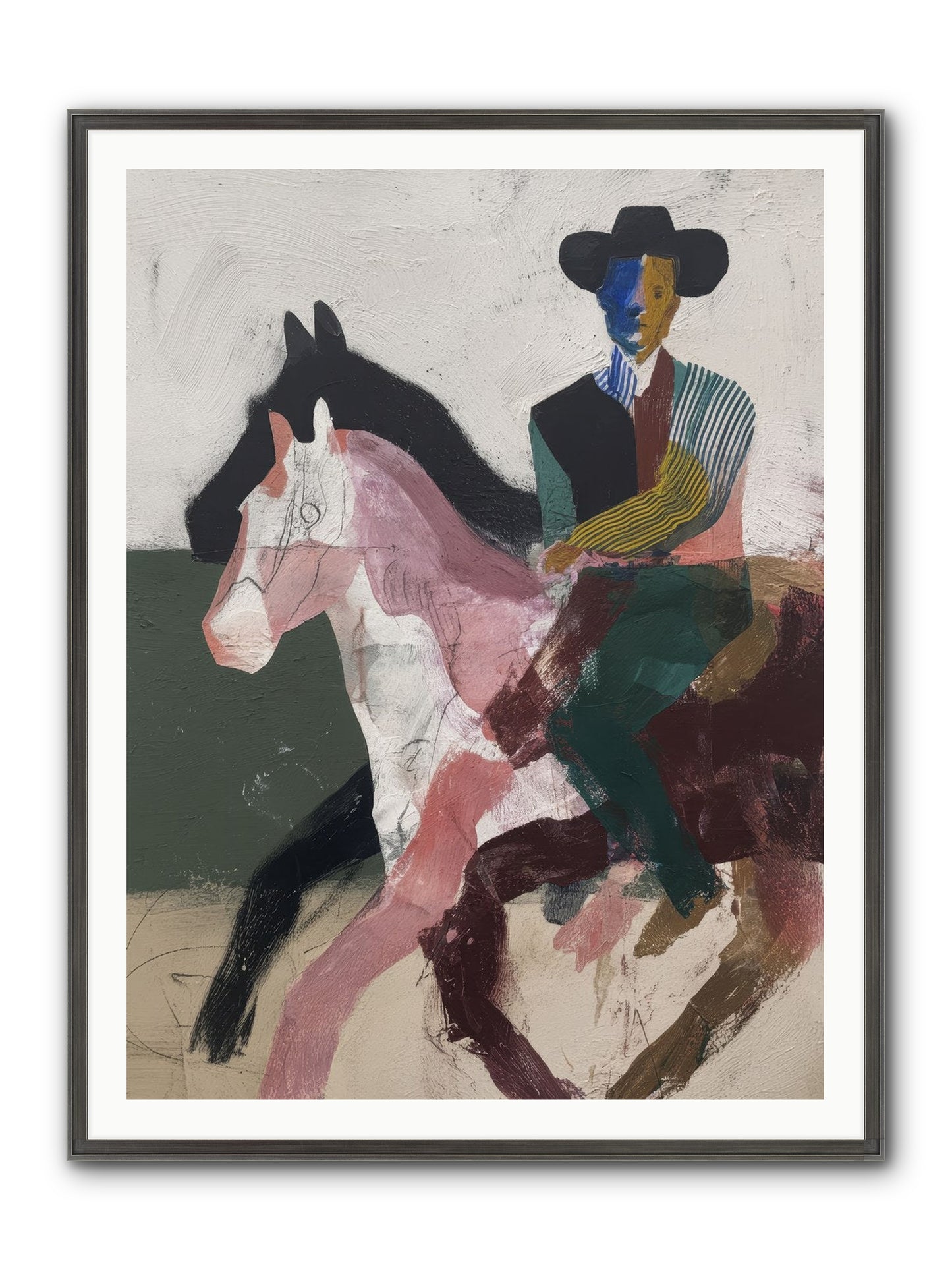 The Wind Chaser Framed Print - Slimwoods Black/Silver 36x48